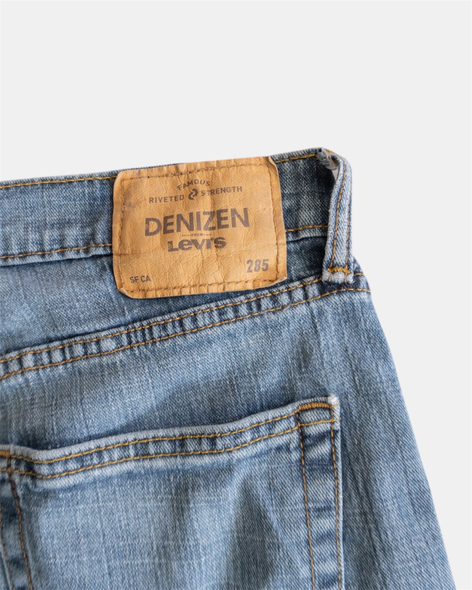 LEVIS DENIZEN WASHED DENIM PANTS - 34x30