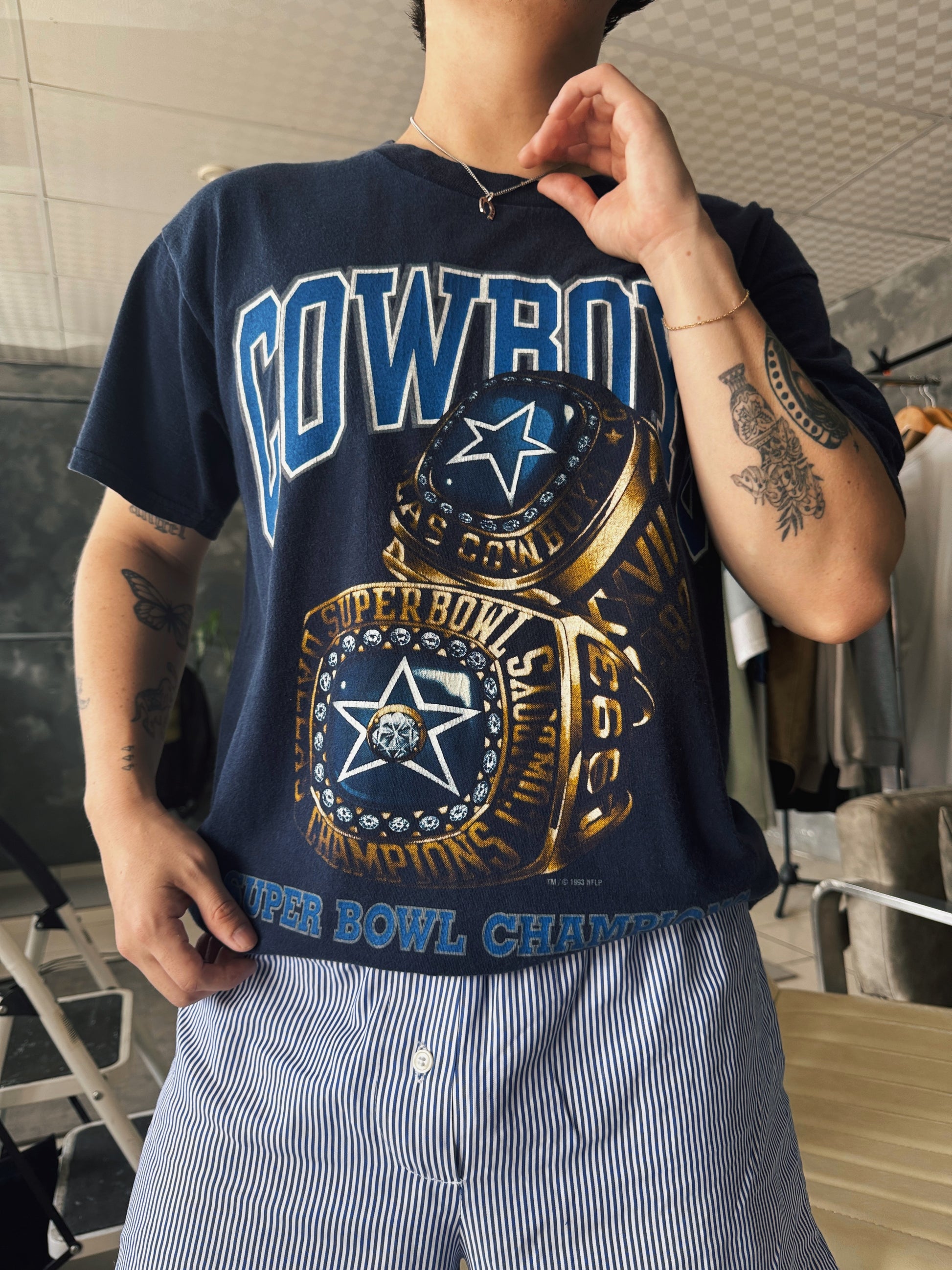 (L) 90’S VINTAGE DALLAS COWBOYS RING TEE