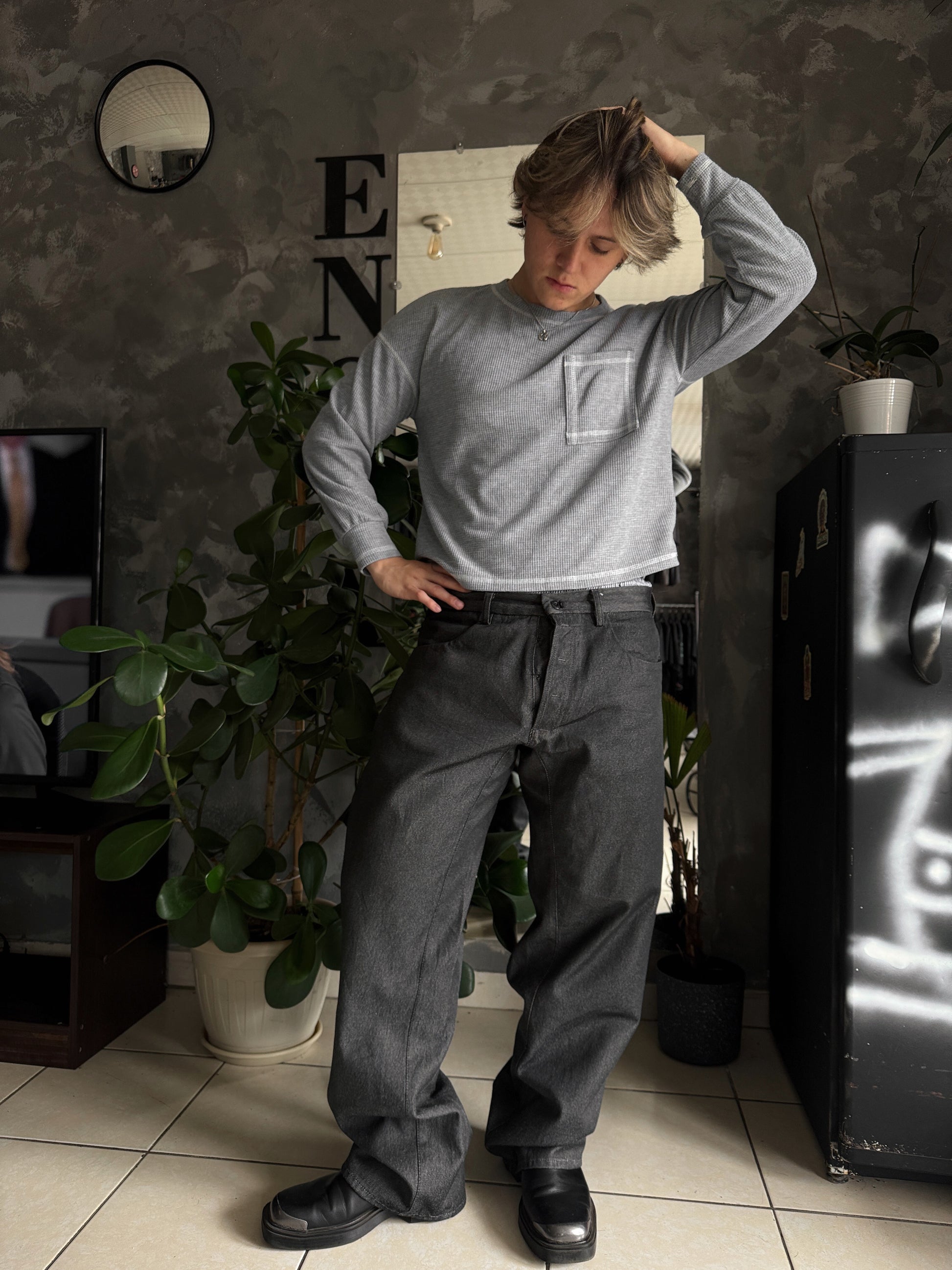 VINTAGE DIESEL FORMAL TYPE RAW PANTS - 36x32