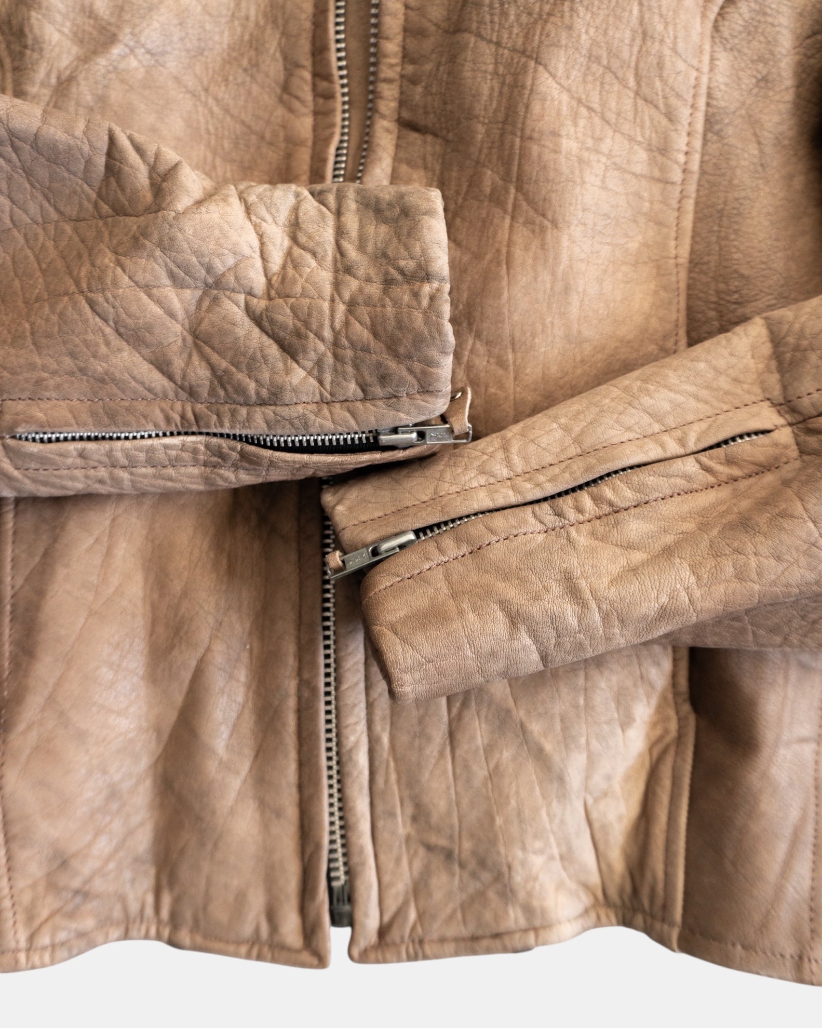 (L) VINTAGE HOT LEATHERS JACKET