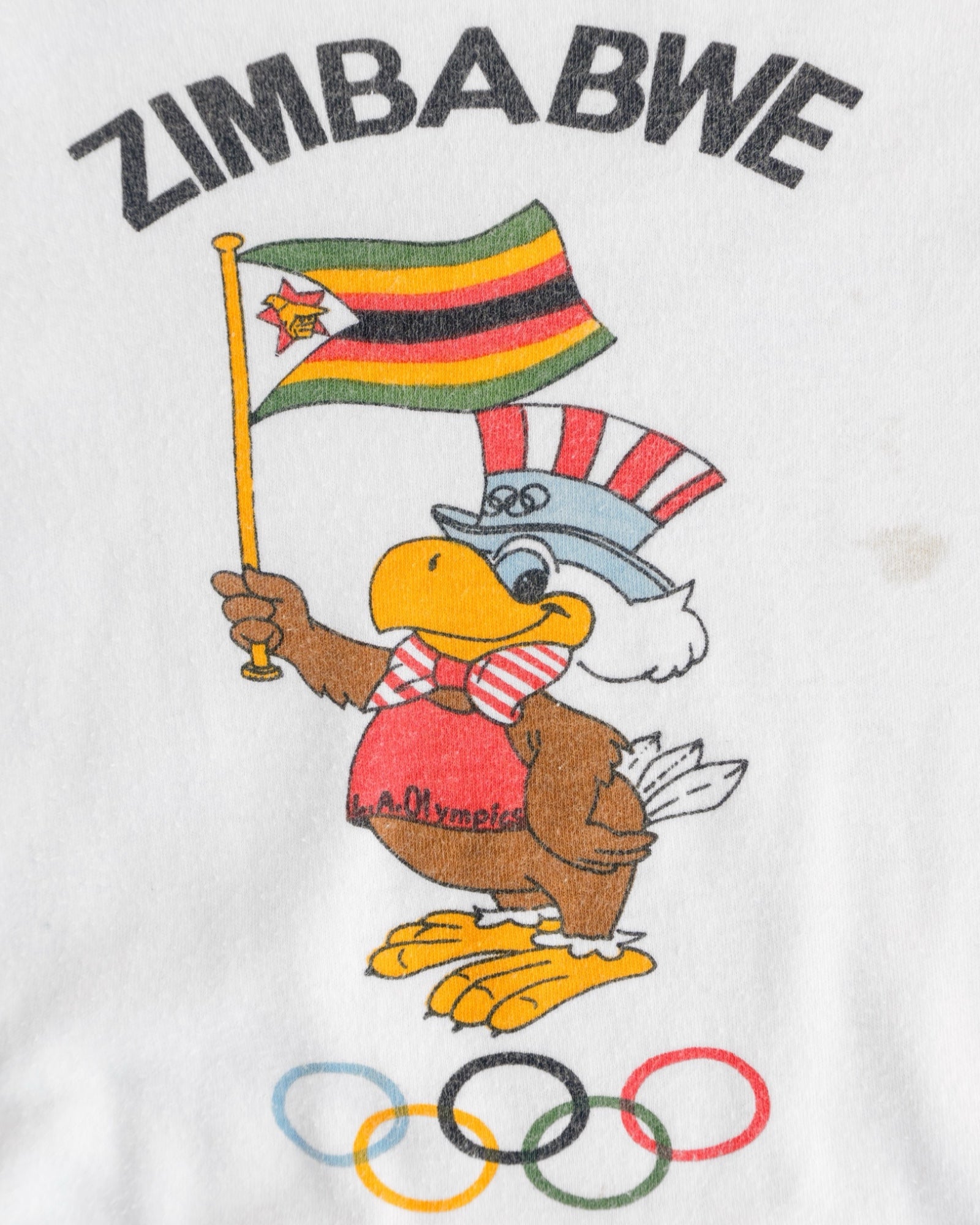 (S) 1984 VINTAGE OLYMPIC GAMES ZIMBABUE TEE
