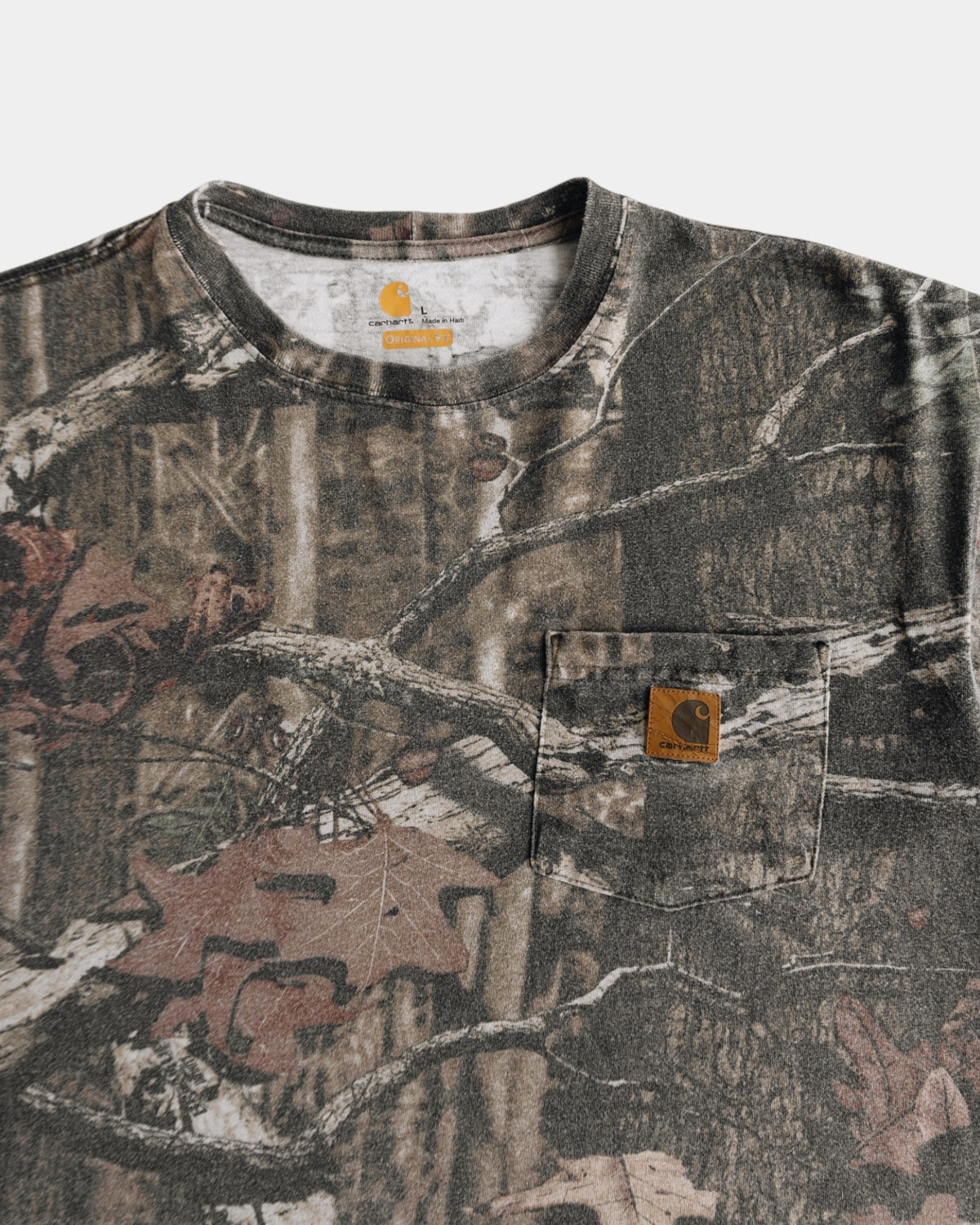 (L) CARHARTT X REALTREE CAMO POCKET TEE