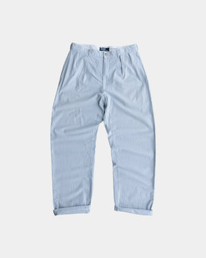 VINTAGE POLO RALPH LAUREN 2 TUCK SEER SUCKER PANTS - 34x32