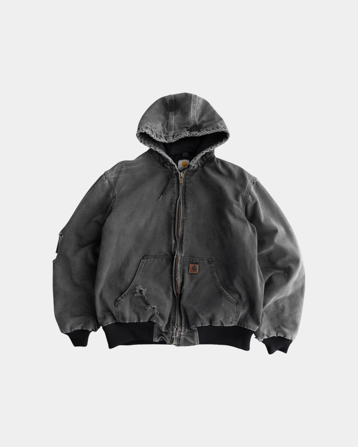 (L) VINTAGE CARHARTT DISTRESSED AND FADED JACKET