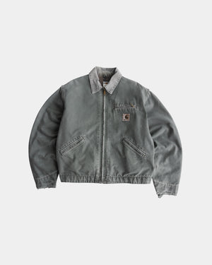 (L) 90’S VINTAGE CARHARTT FADED GREEN DETROIT JACKET J76 MOS