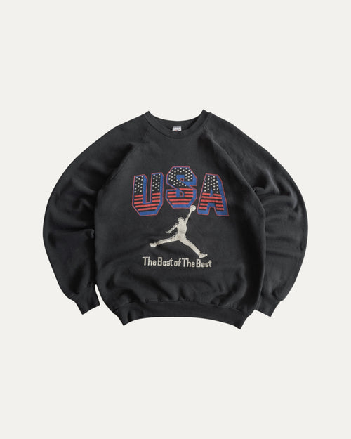 (BOXY L) 90’S VINTAGE JORDAN USA CREWNECK