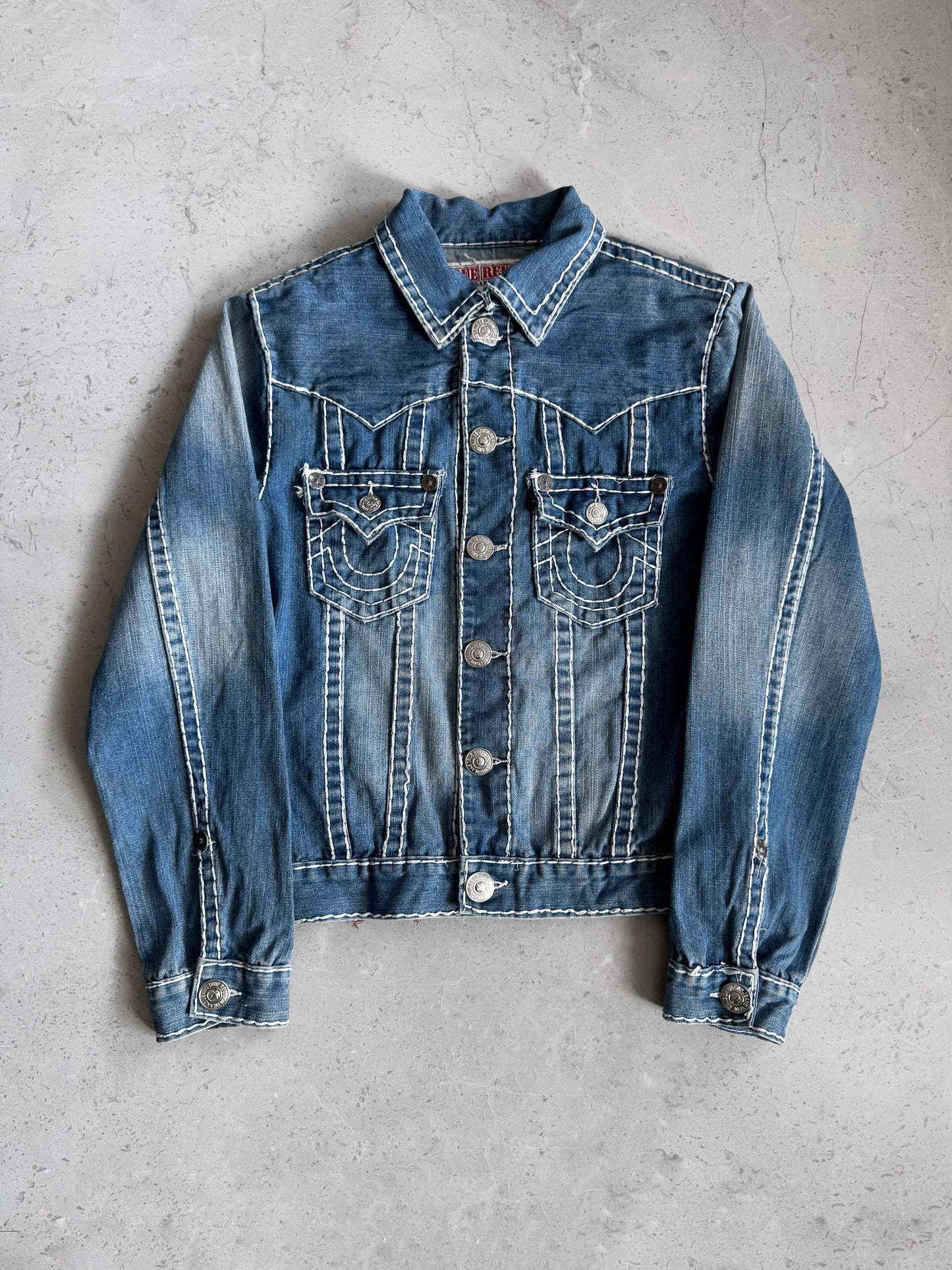 (M) VINTAGE TRUE RELIGION DENIM JACKET