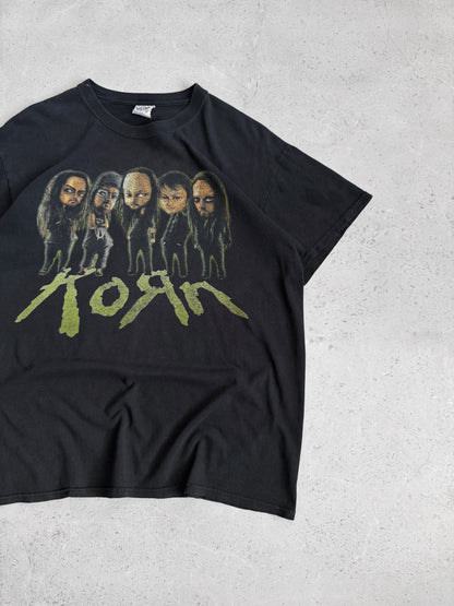 (M) VINTAGE KORN ALIEN LINE UP BAND TEE