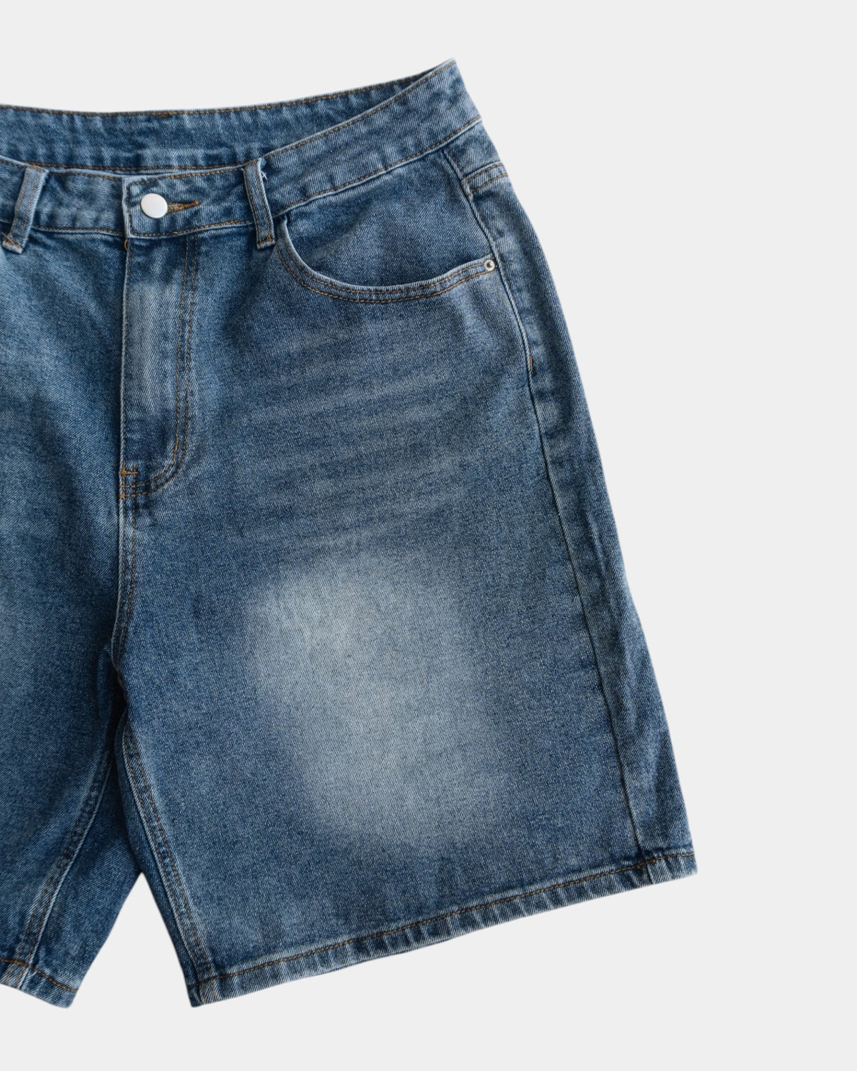 WASHED DENIM SHORT - 32