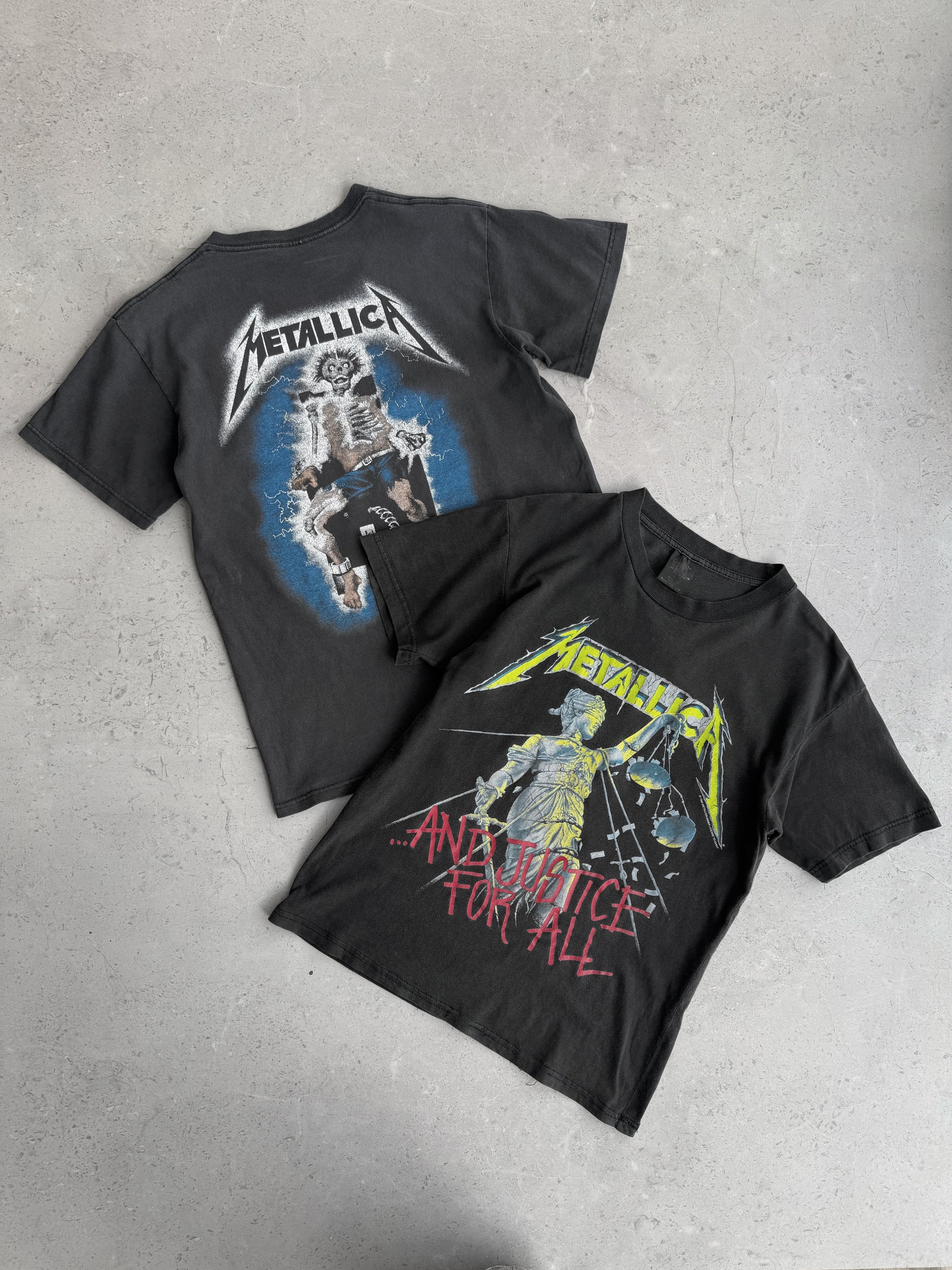 (M) 90’S VINTAGE METALLICA JUSTICE FOR ALL BAND TEE