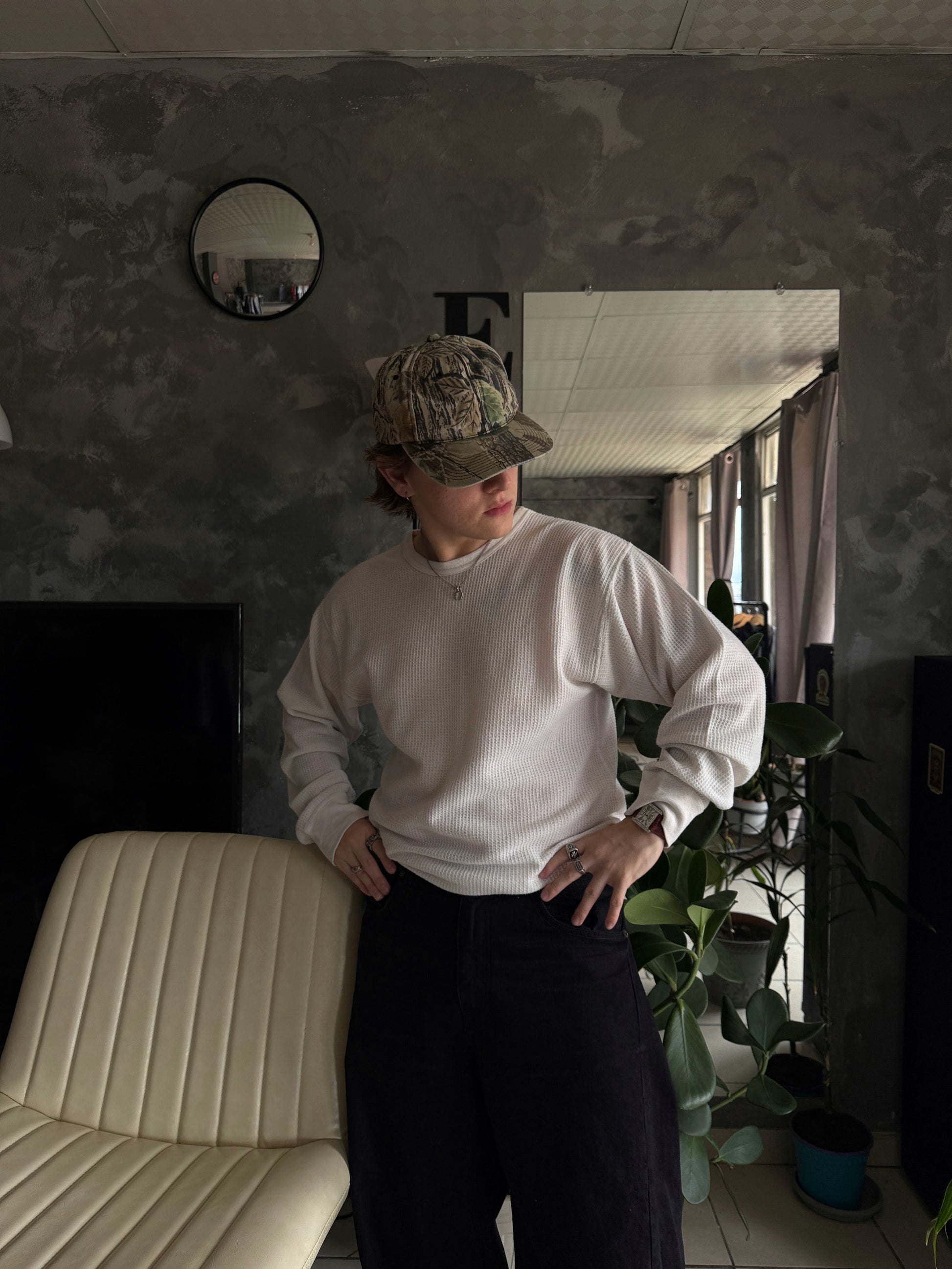 (L) 90’S VINTAGE THERMAL LONG SLEEVE