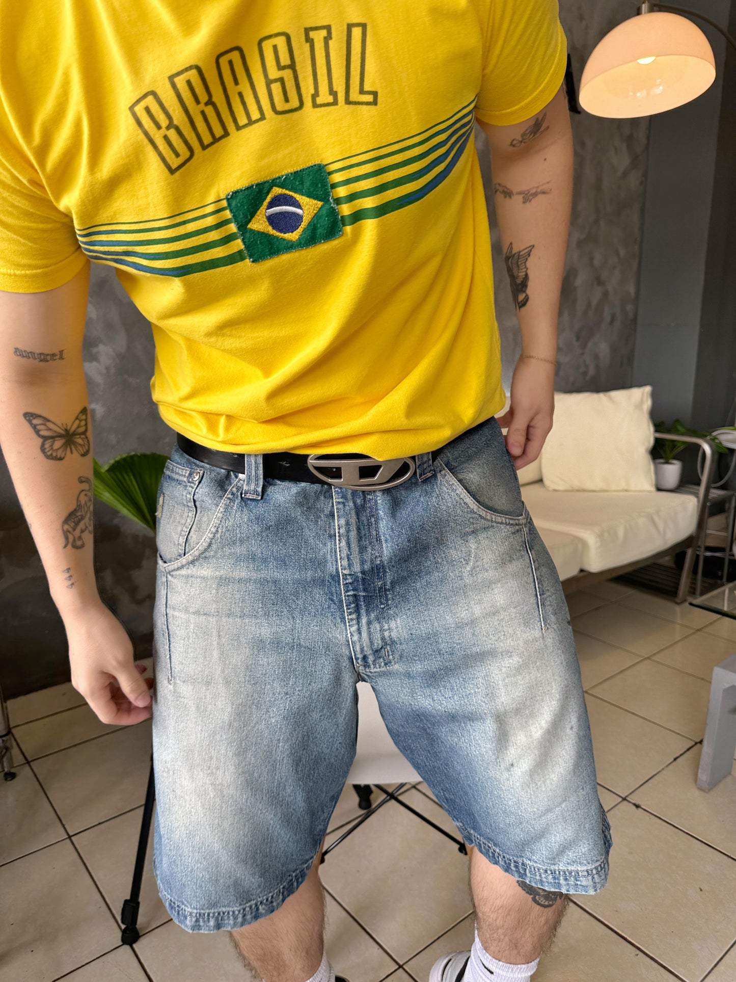 (S-M) Vintage Brasil Blokecore Tee