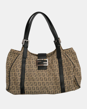 FENDI CANVAS SHOULDER BAG - REP