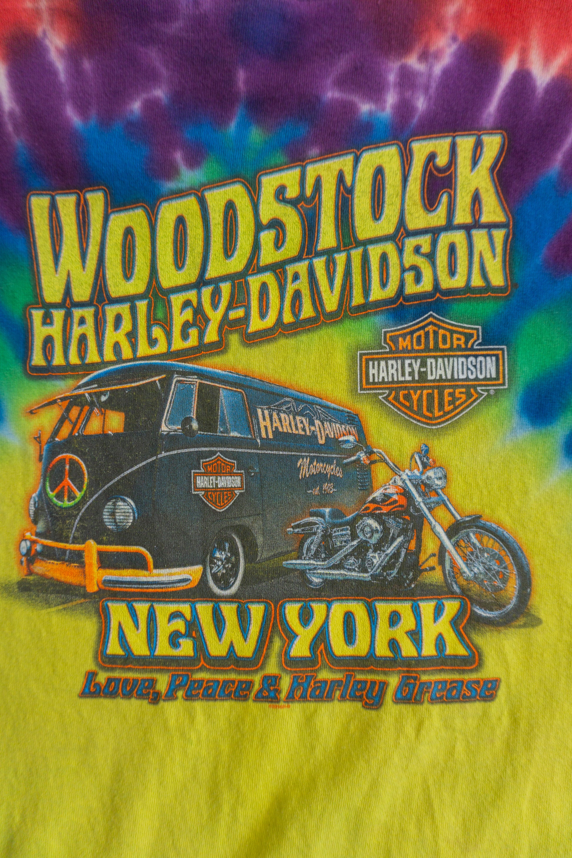 (M) HARLEY DAVIDSON WOODSTOCK TIE DYE TEE
