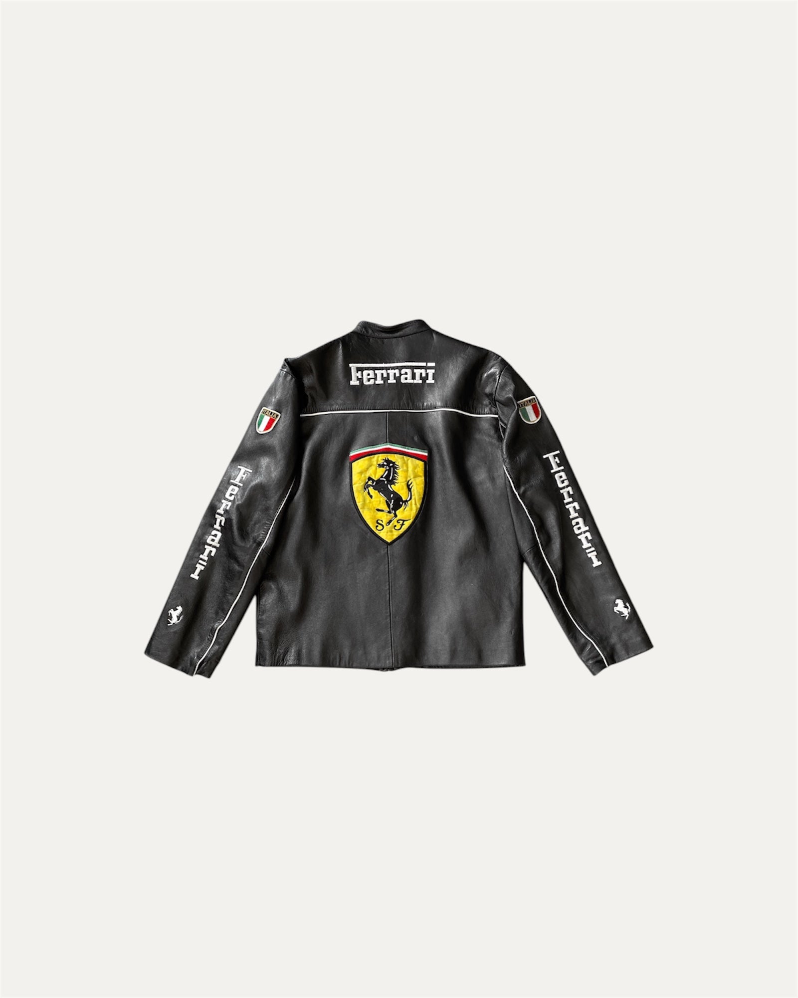 Vintage Ferrari Leather Racing Jacket