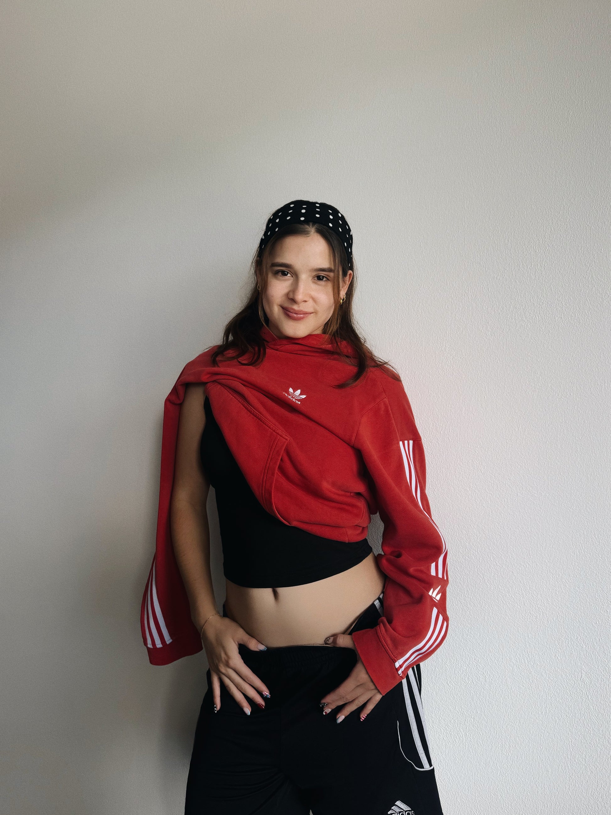 (S) ADIDAS THREEFOIL FADED HOODIE