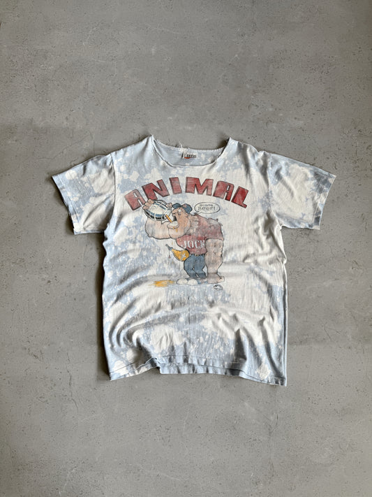 (M) 1980’S VINTAGE ANIMAL GIMME BEER TEE