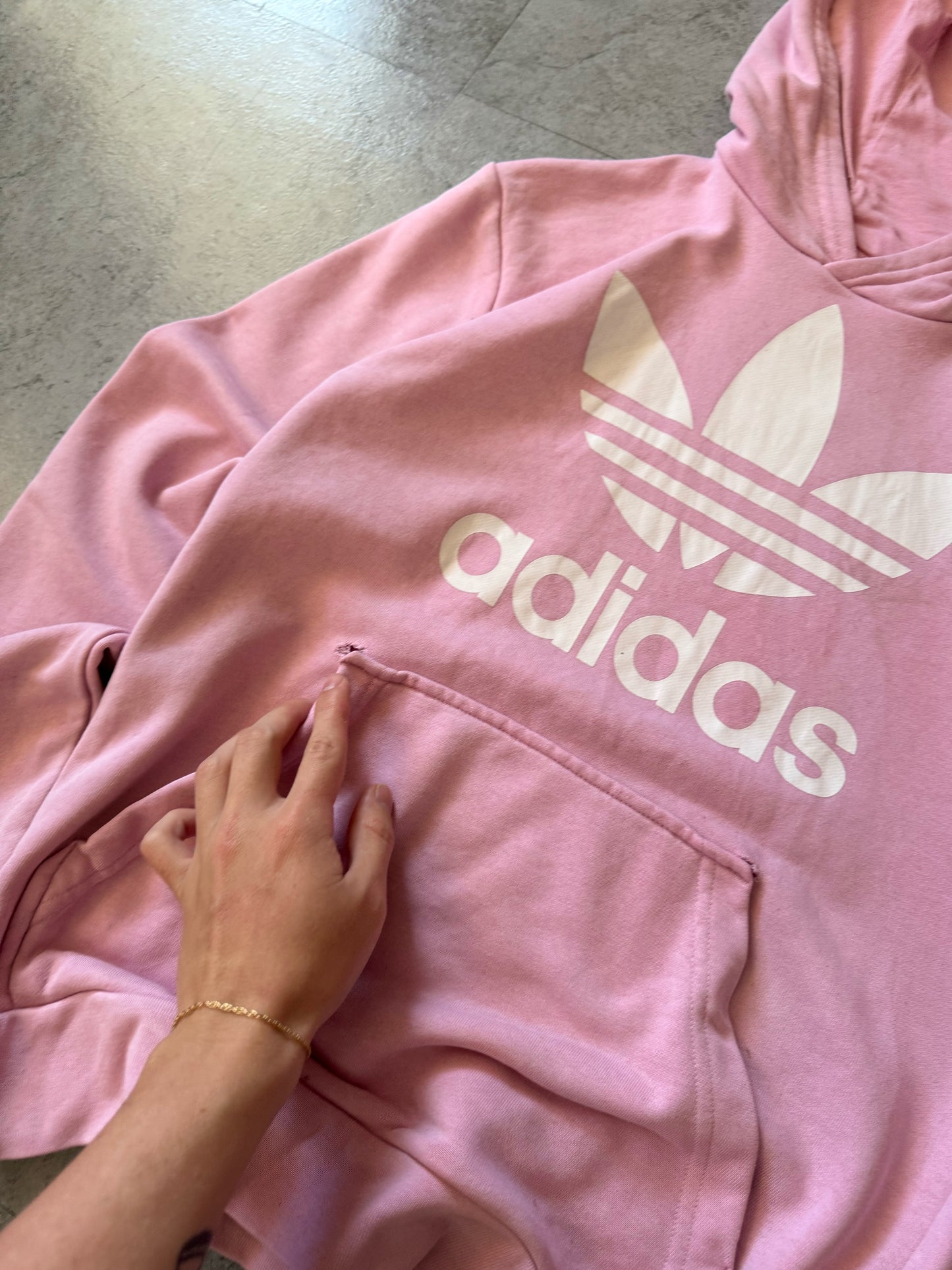 (S) Adidas Pink Hoodie