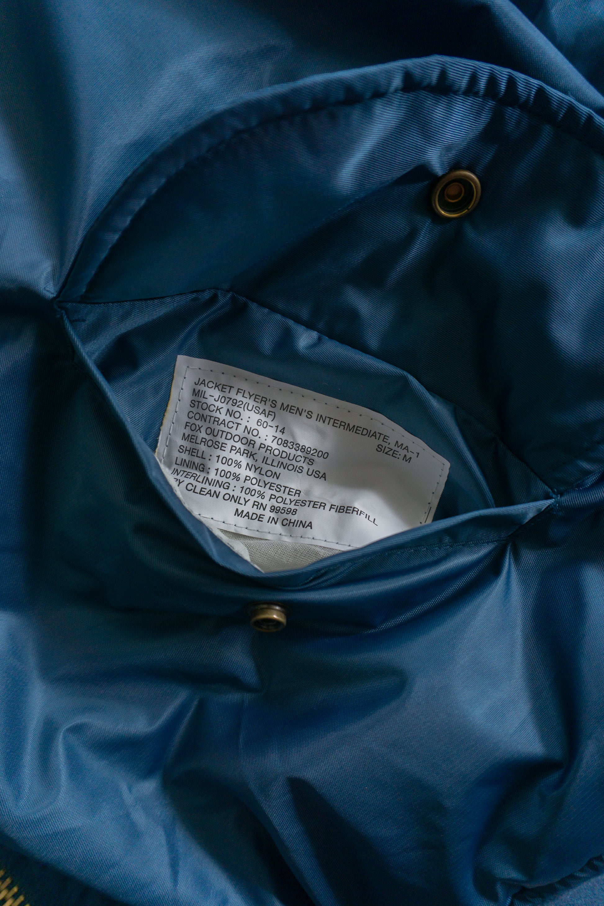 (M) MA-1 FLYERS BOMBER JACKET