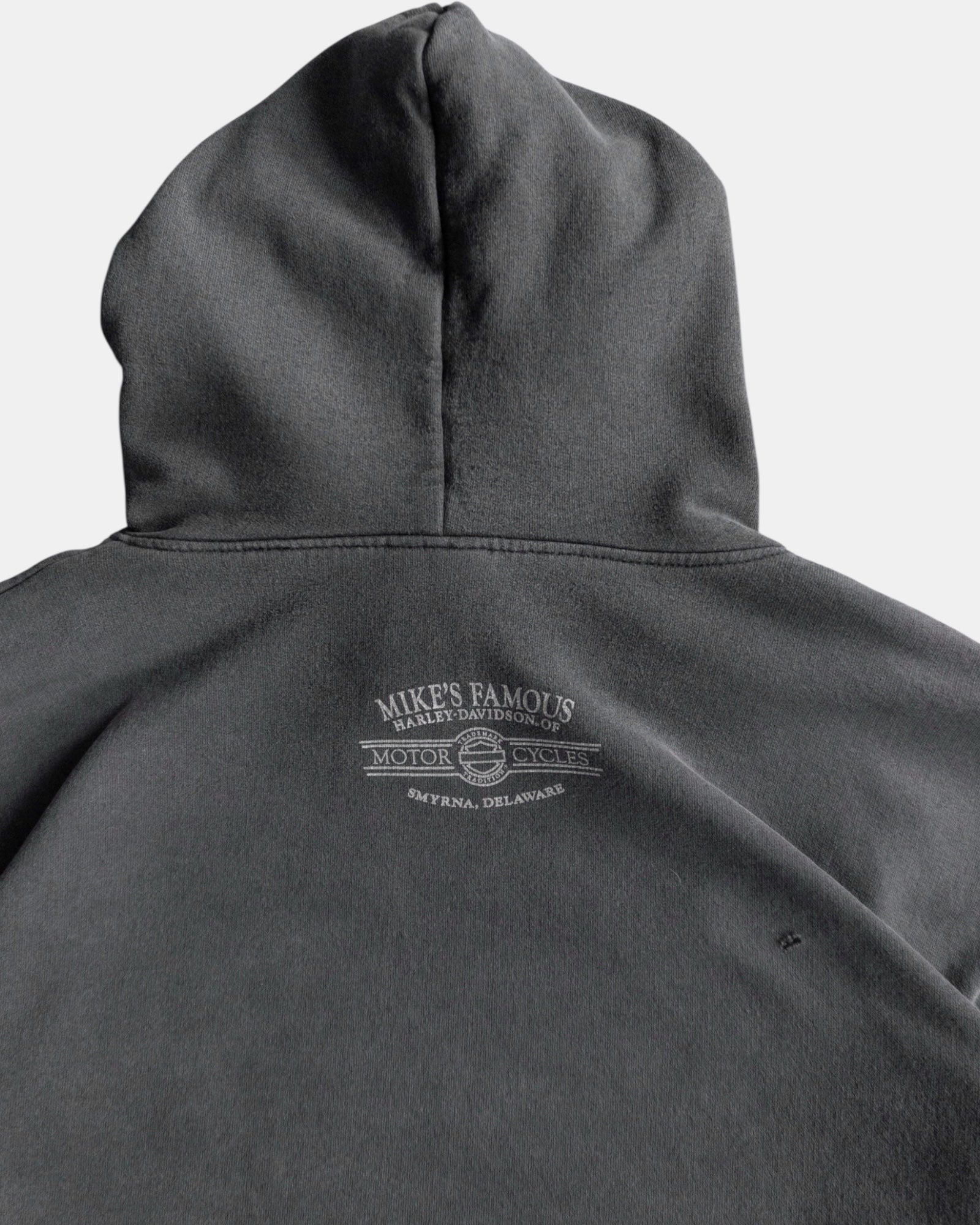 (L) VINTAGE HARLEY DAVIDSON SKULL FADED HOODIE
