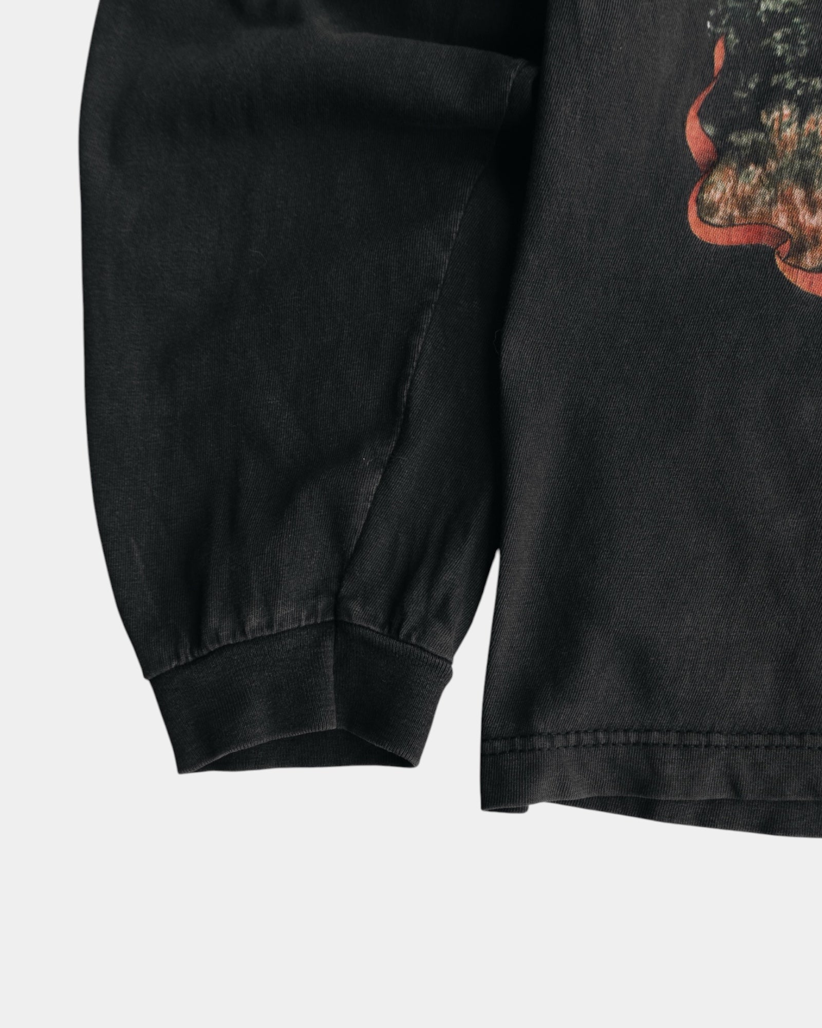 (BOXY M) 90’S VINTAGE WOLF FADED LONG SLEEVE