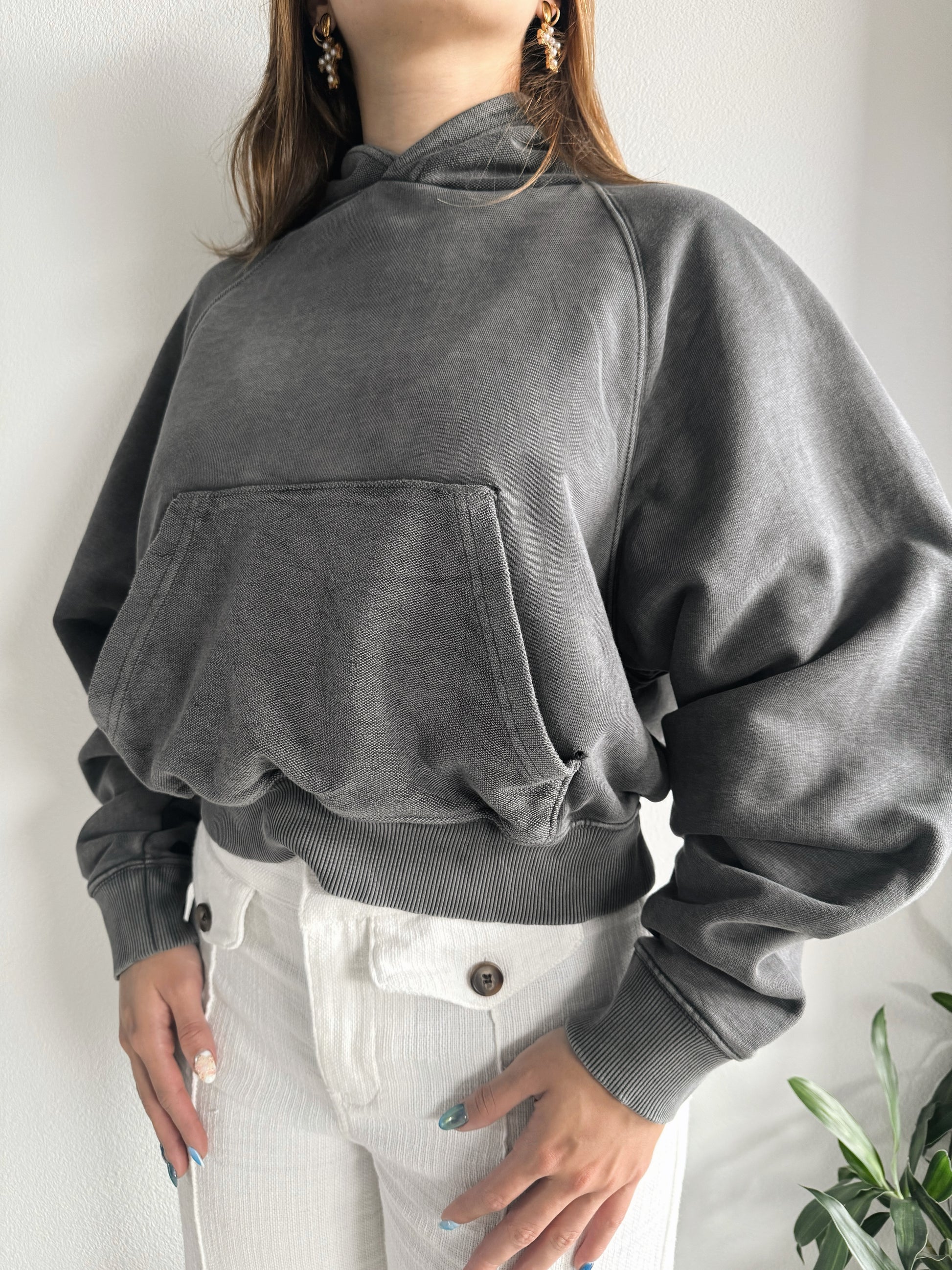 (S) SUN FADED TYPE YZY BOXY FIT HOODIE