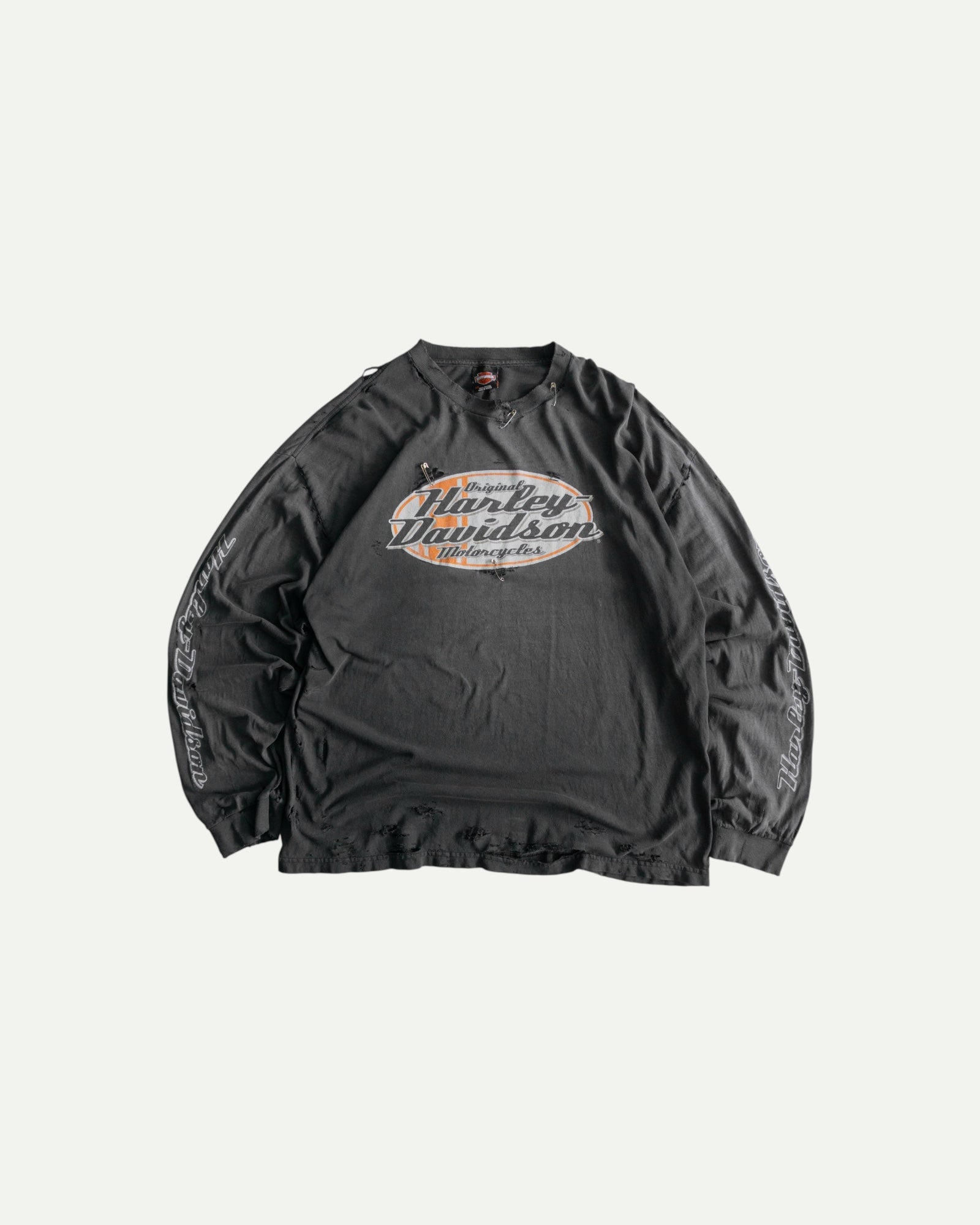 (XXL) 90’S VINTAGE HARLEY DAVIDSON DISTRESSED LONG SLEEVE