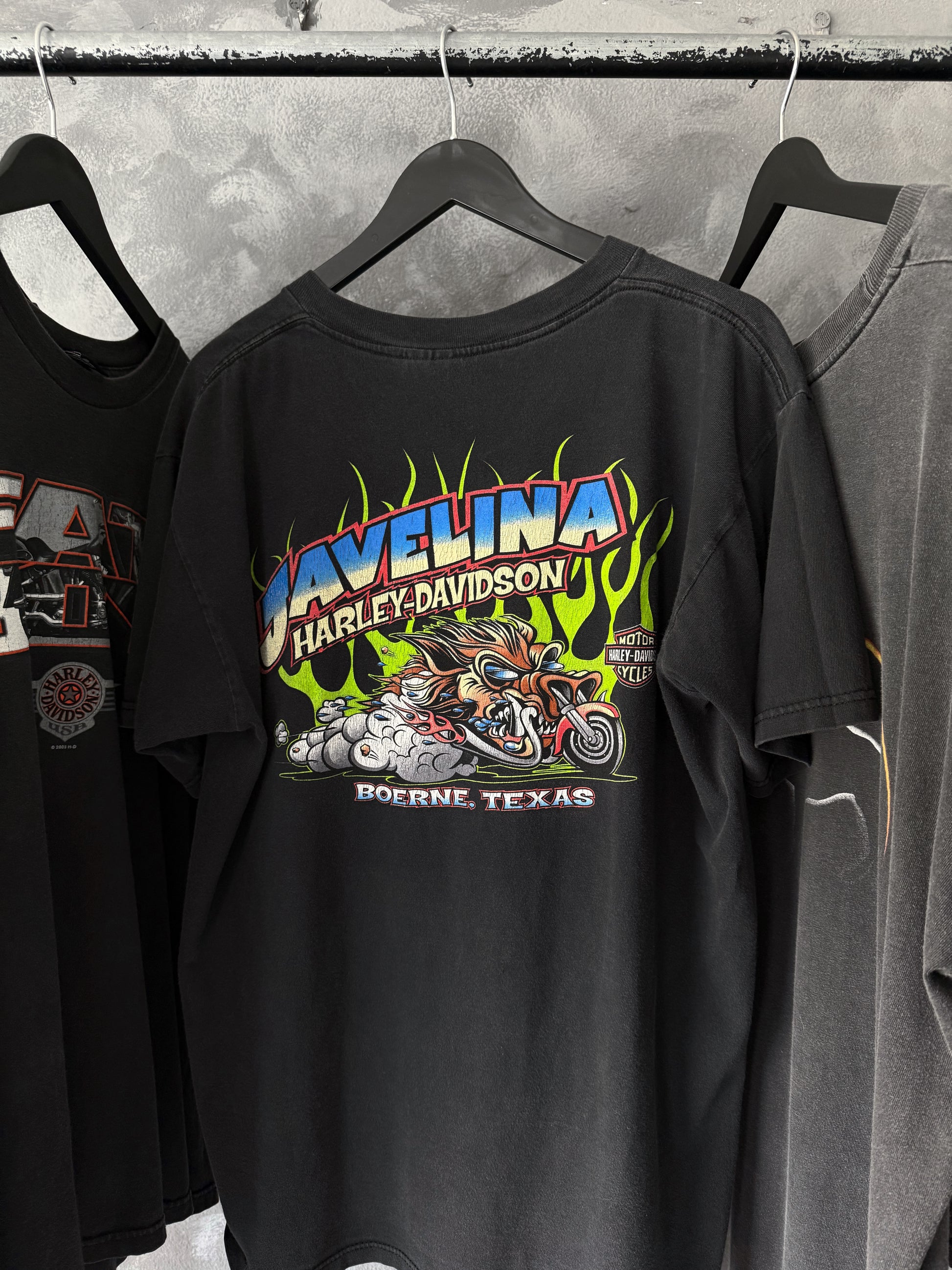 (L) VINTAGE HARLEY DAVIDSON JAVELINA FADED TEE