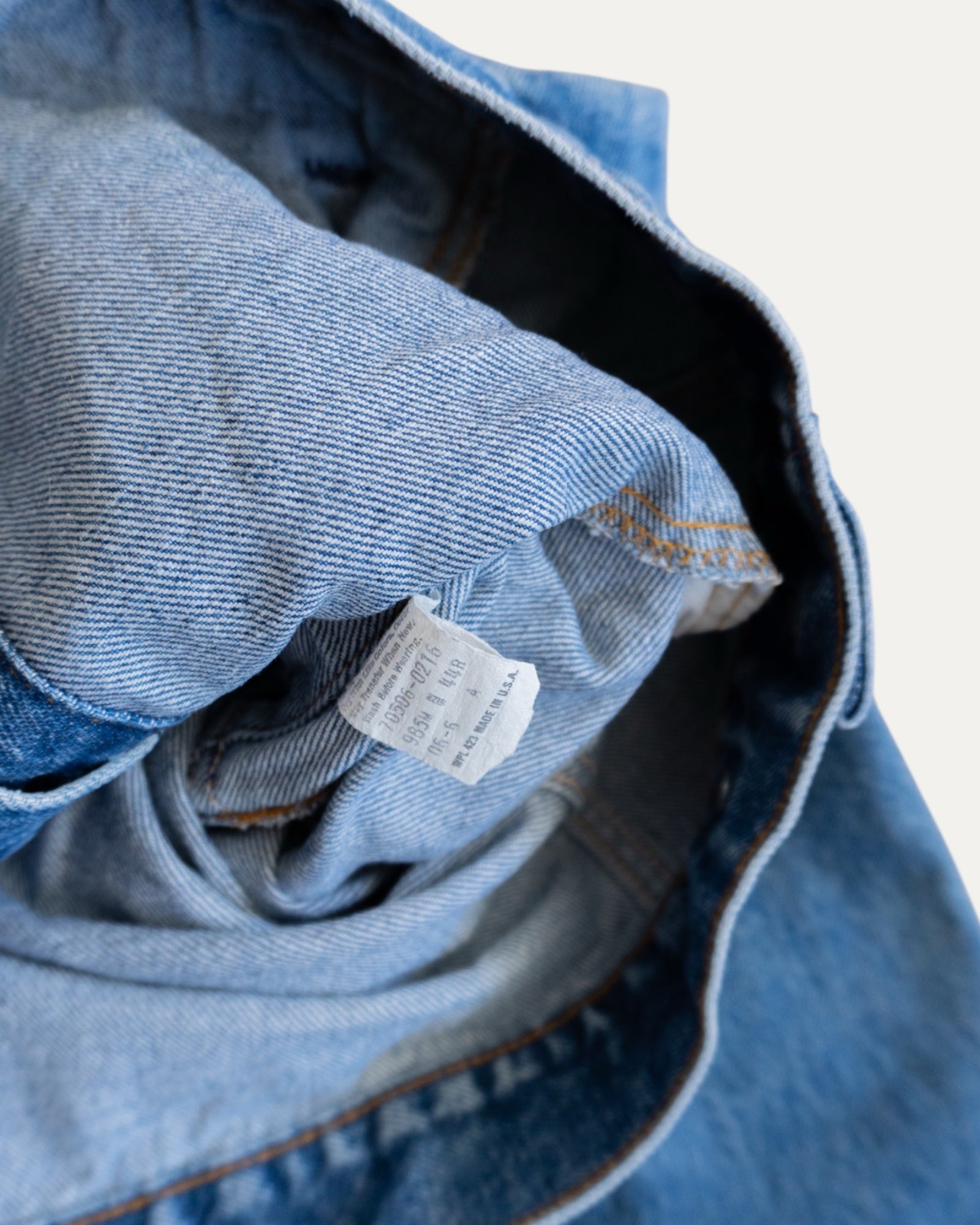 (M) 1980’S VINTAGE DENIM JACKET