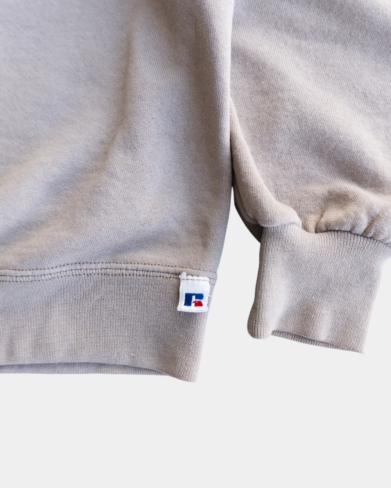 (L) 90’S VINTAGE RUSSELL MADE IN USA STONE CREWNECK