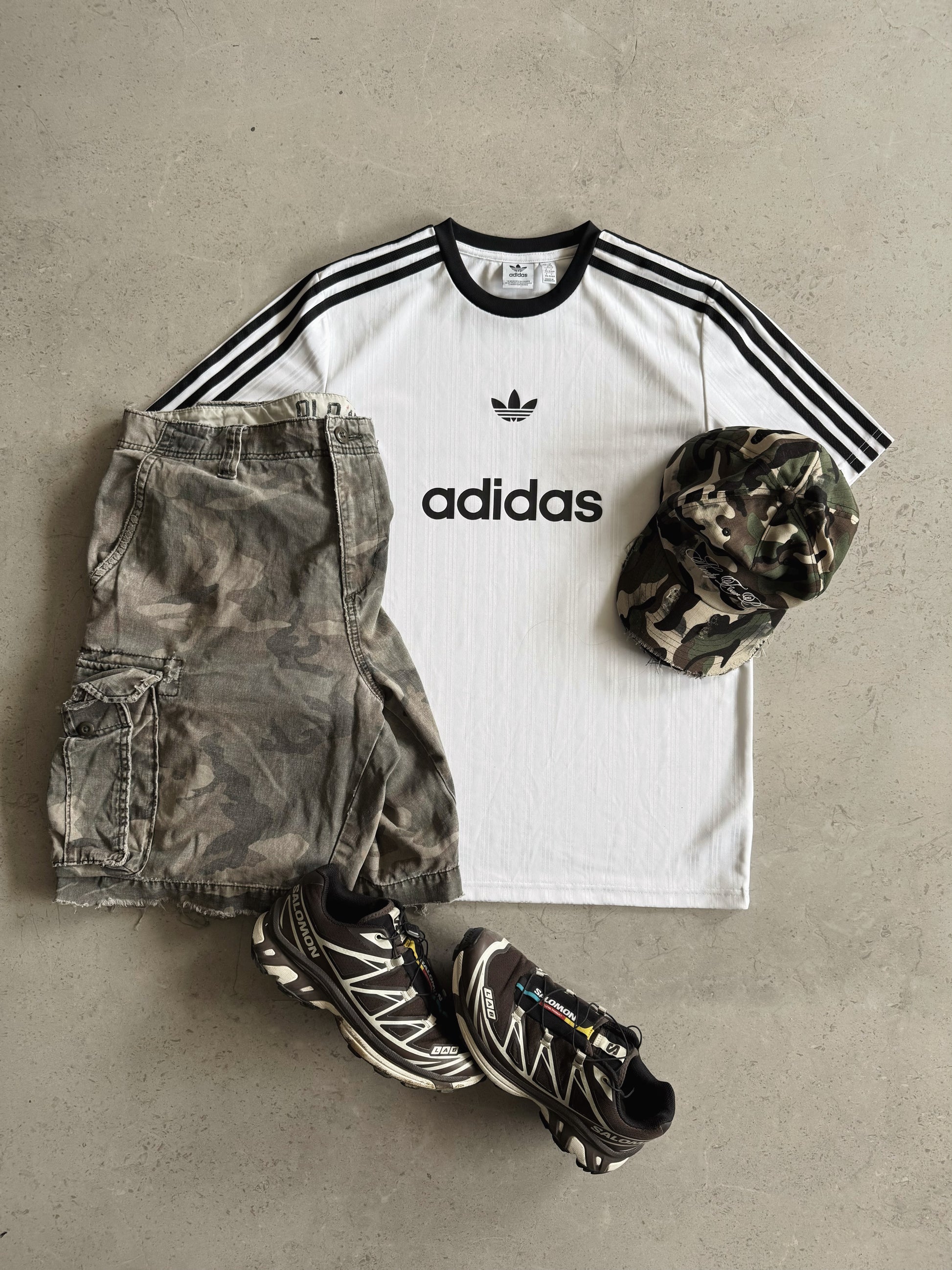 CAMO CARGO DISTRESSED JORT - 36