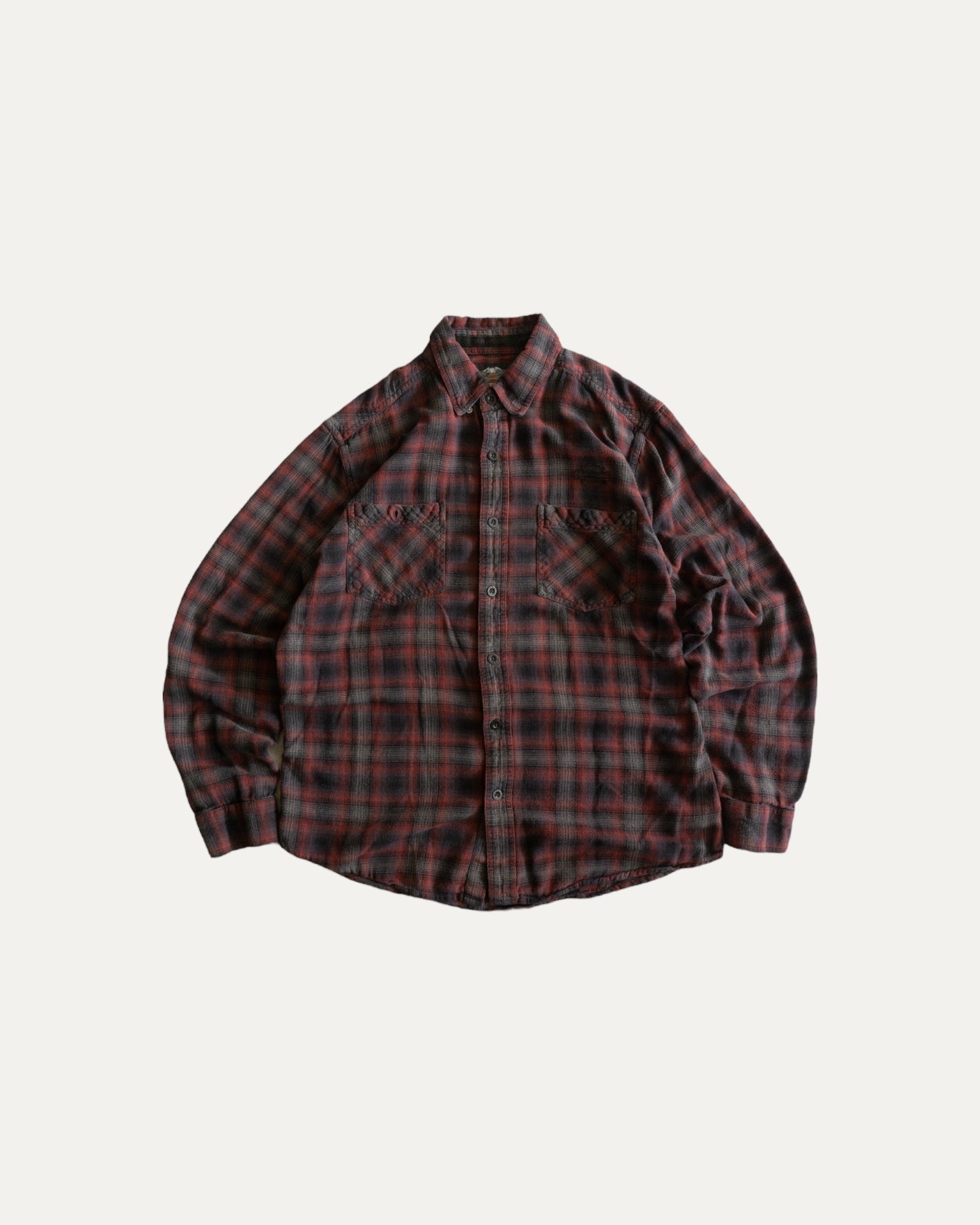 (L) VINTAGE HARLEY DAVIDSON FLANNEL
