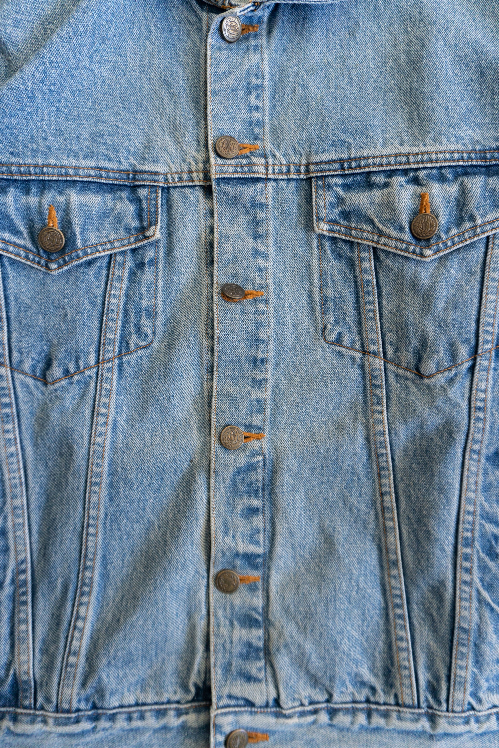 (L) VINTAGE MADE IN KOREA DENIM TRUCKER JACKET