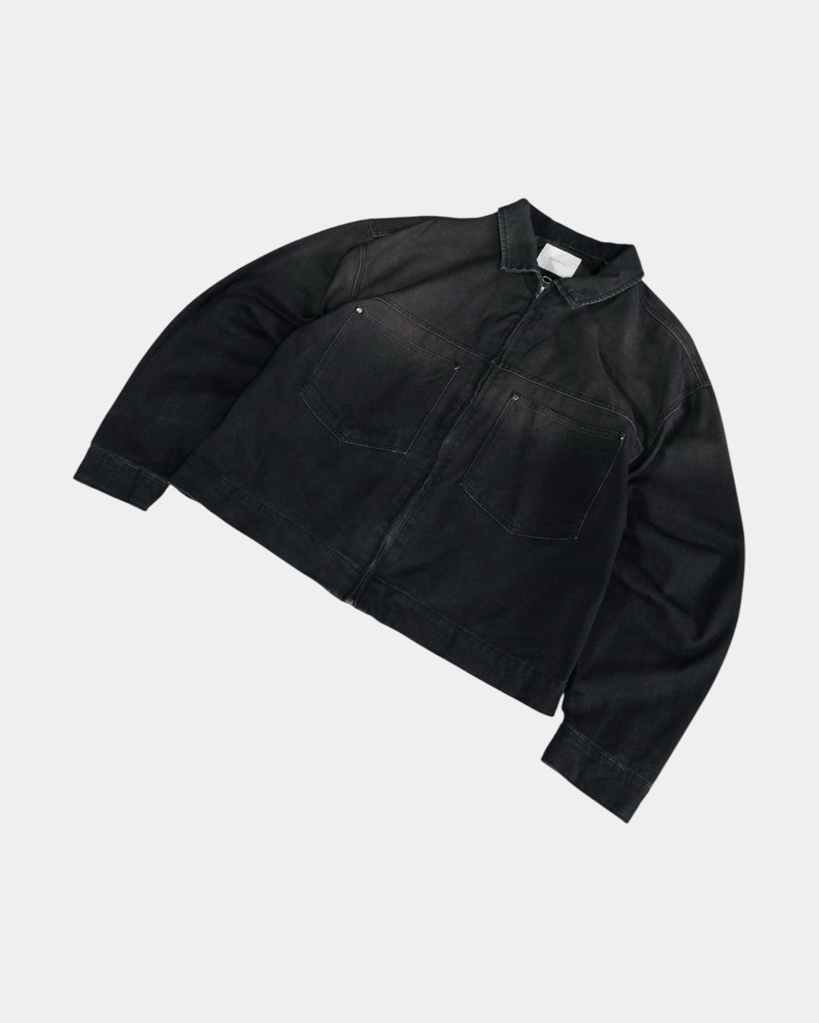 (M) PACSUN FADED TYPE DETROIT JACKET