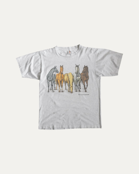 (M) 90’S VINTAGE HORSES ART TEE