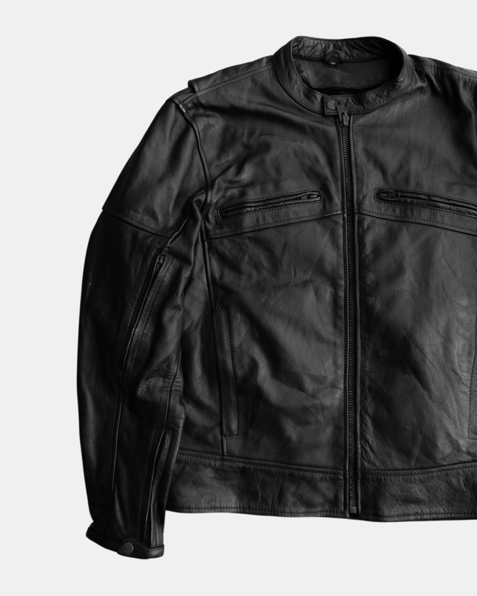 (L) AMAZING MOTOR BIKE LEATHER JACKET