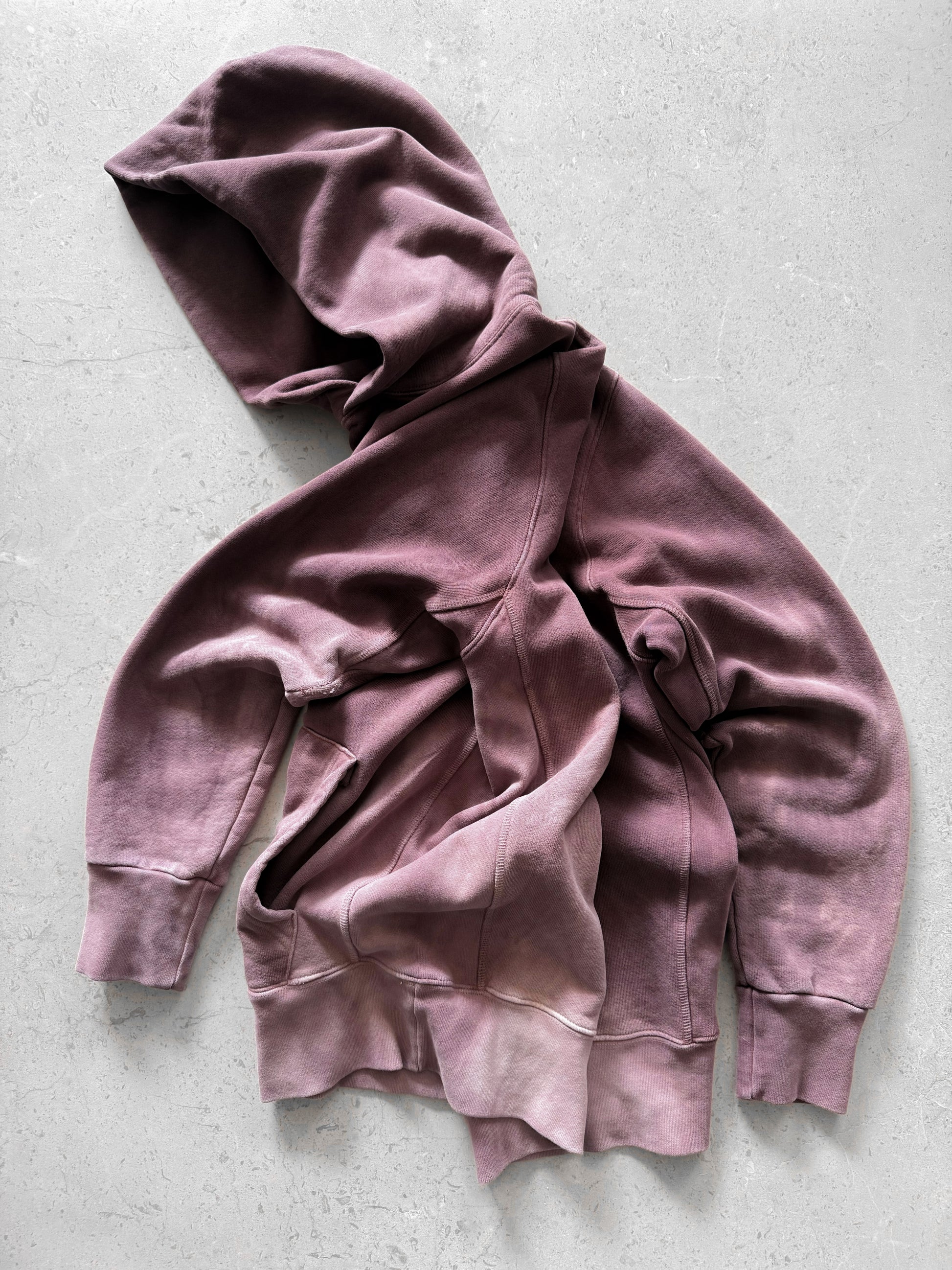 (L) AMAZING FADED WINE BOXY HOODIE