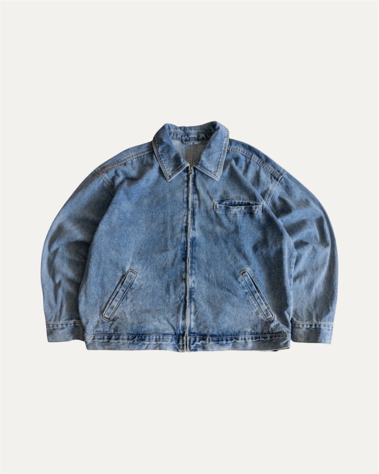 (L) VINTAGE DETROIT DENIM JACKET