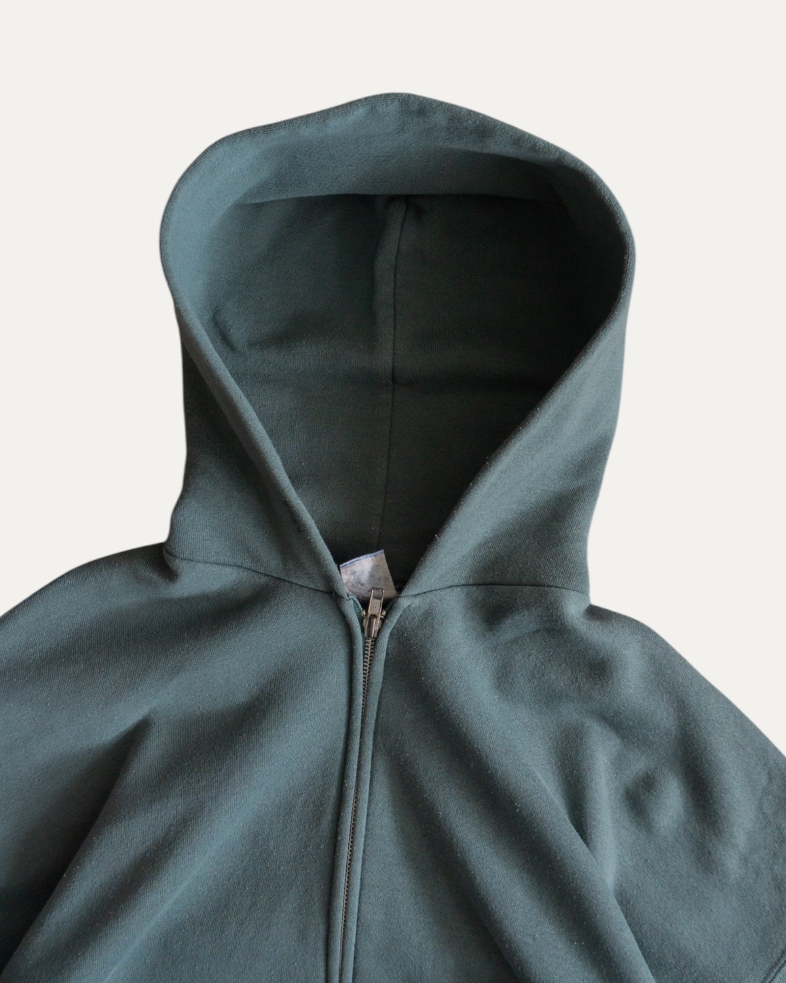 (XL) RUSSELL BLANK LIGHT GREEN HOODIE FULL ZIP