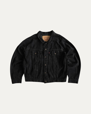 (L) LEVIS BLACK DENIM JACKET