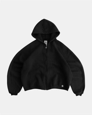 (BOXY M) VINTAGE RUSSELL BLANK HOODIE FULL ZIP