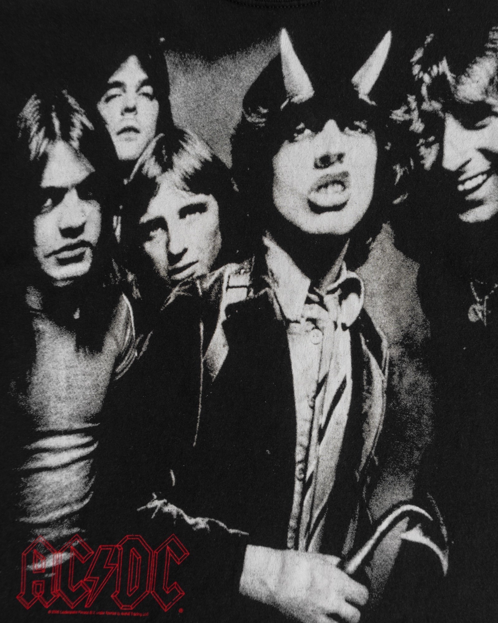 (M) ACDC BAND LIQUID BLUE TEE