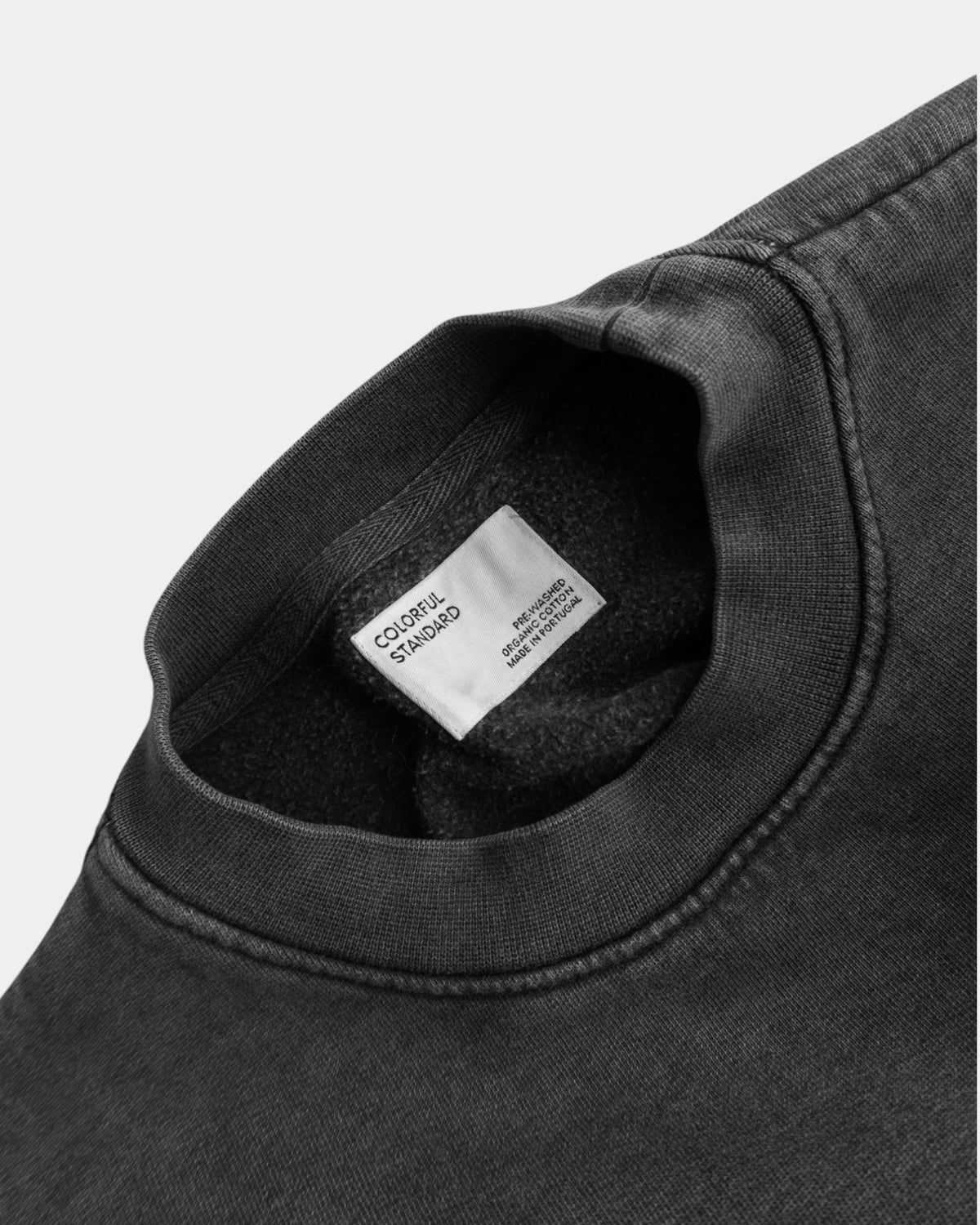 (M) GRAY SUN FADED BOXY CREWNECK