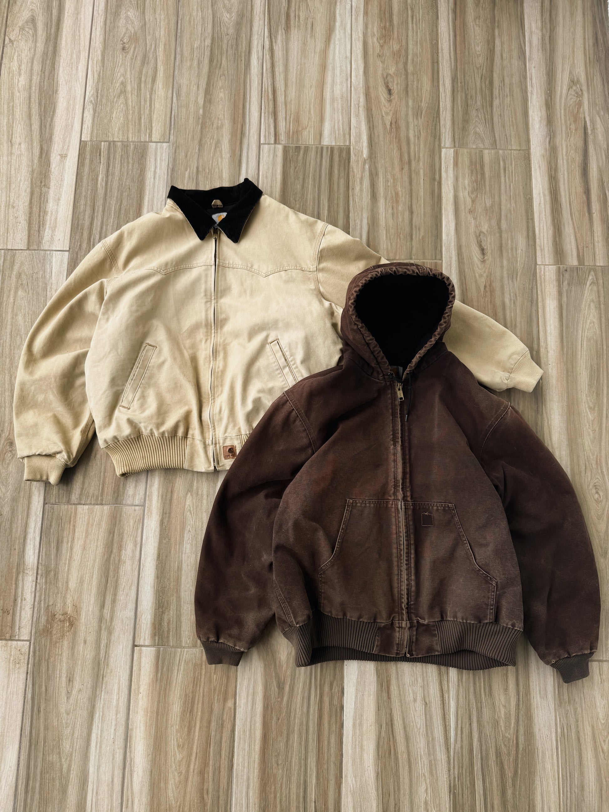 (XL) VINTAGE CARHARTT SUN FADED ACTIVE JACKET