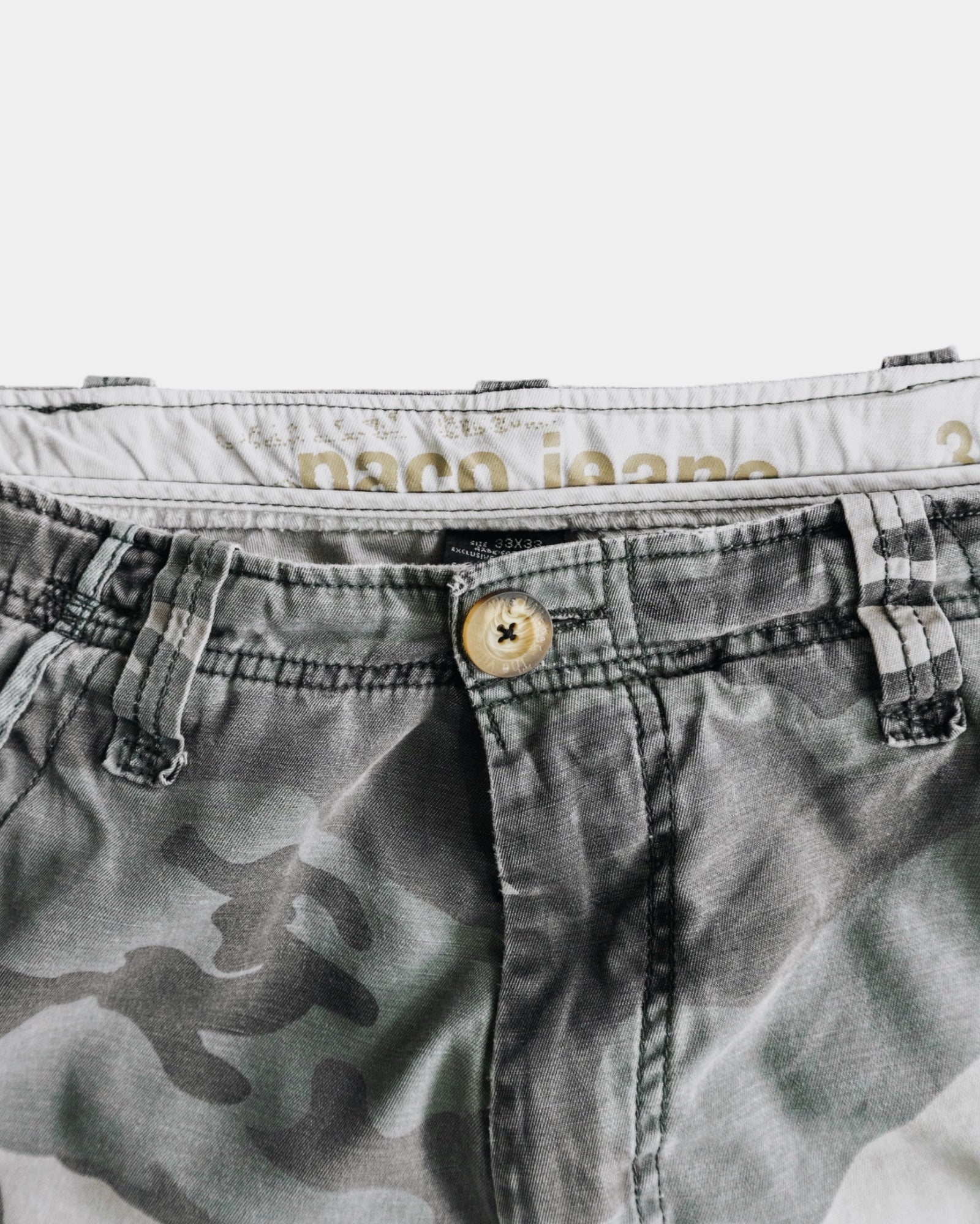 VINTAGE PACO JEANS CAMO JORT - 33