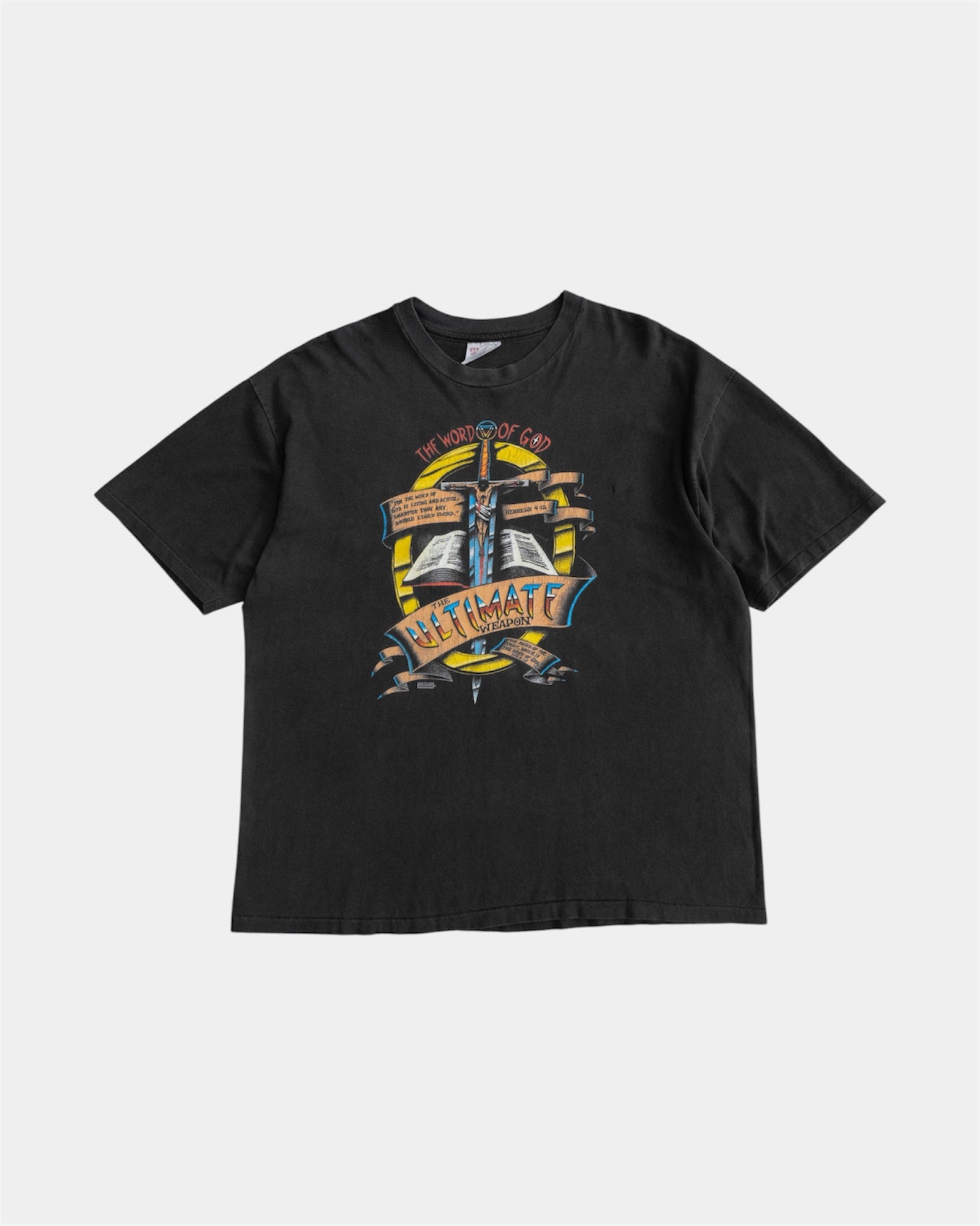 (L/XL) VINTAGE “ULTÍMATE WEAPON” JESUS TEE
