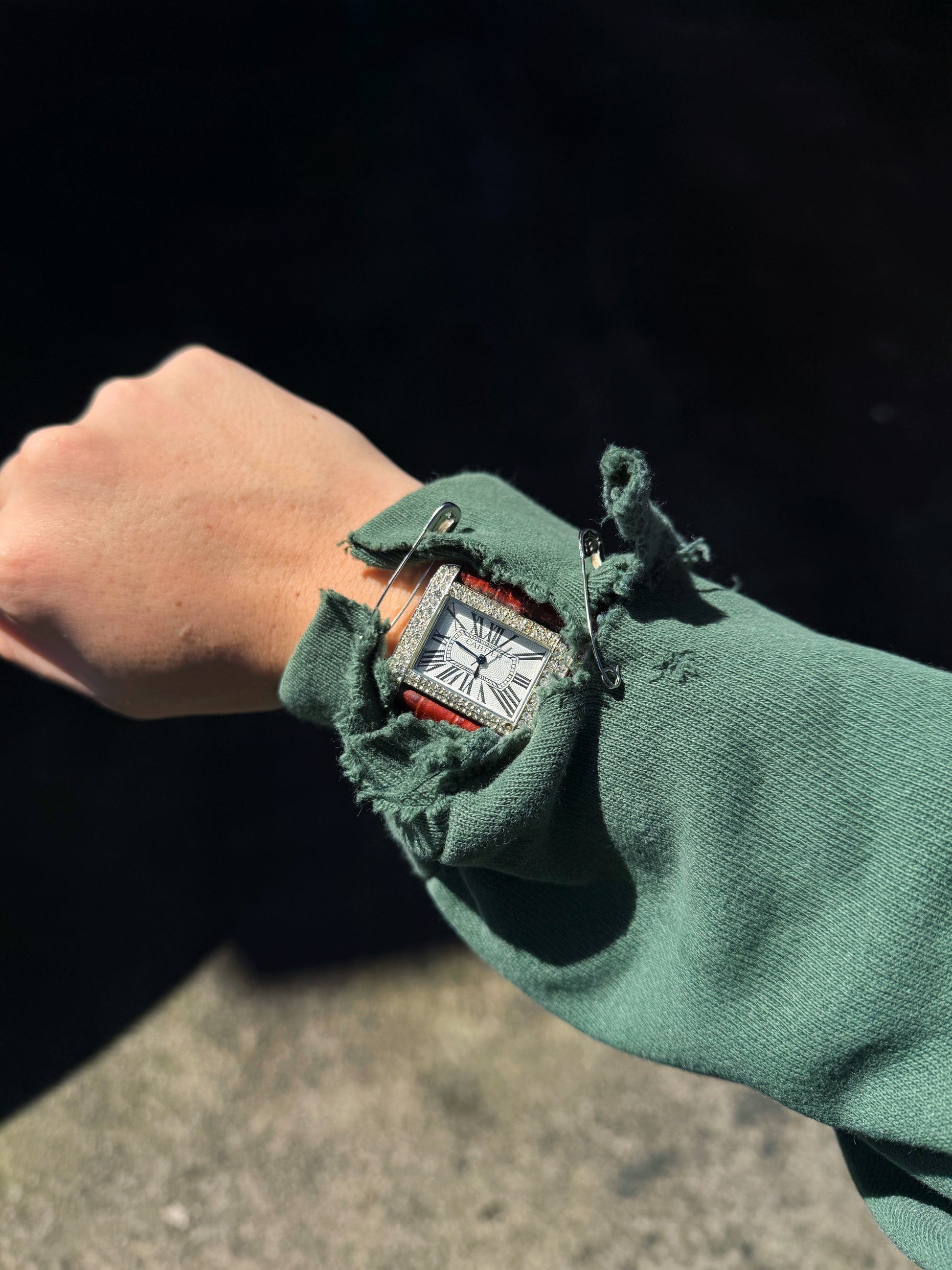 (BOXY M/L) 90’S VINTAGE STUSSY FADED CREWNECK