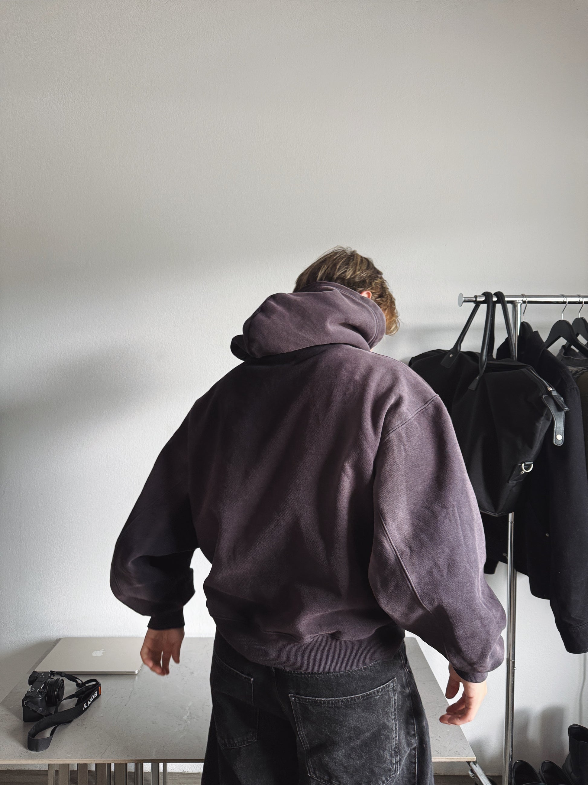 (M) SUN FADED SUPER HEAVYWEIGHT HOODIE