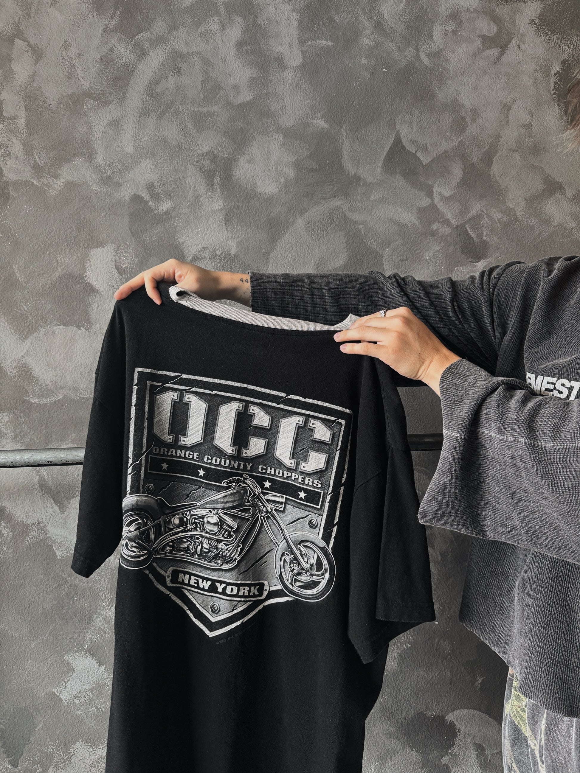 (FIT L) VINTAGE ORANGE COUNTY CHOPPERS TEE