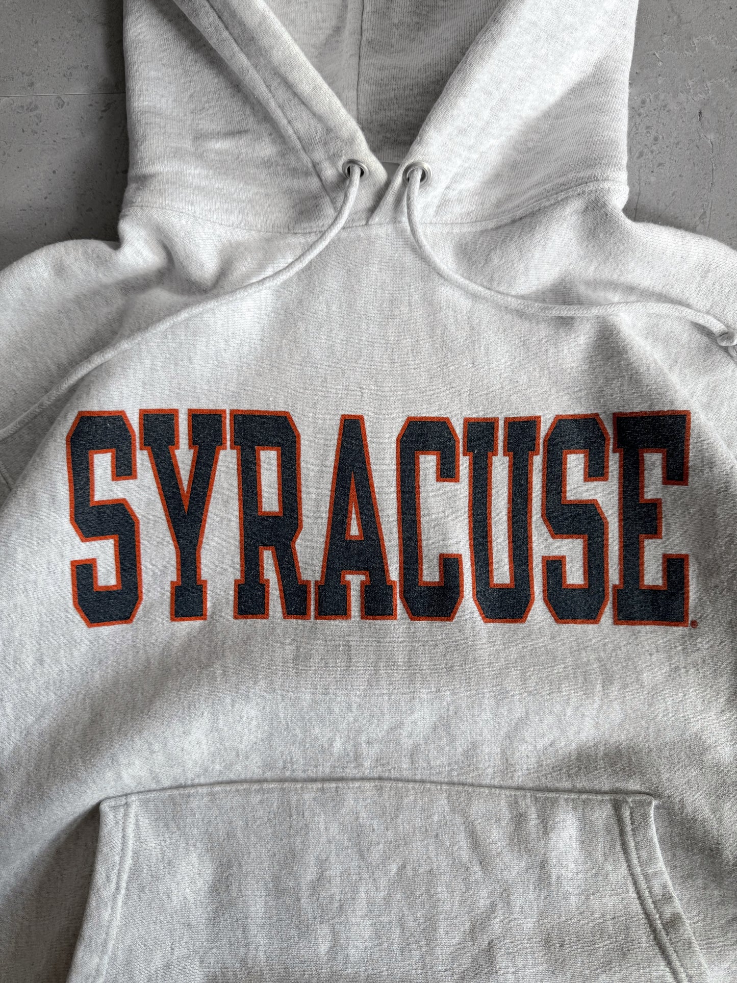 (M) 1990’S VINTAGE CHAMPIONS REVERSE WEAVE “SYRACUSE” HOODIE